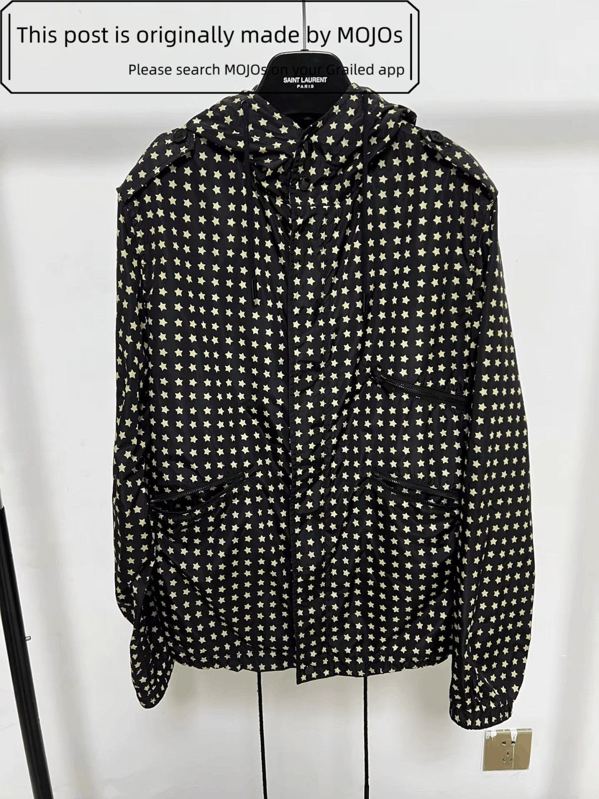 Saint Laurent Paris Sz 44 Saint Laurent Paris 19SS Stars Wind Jacket mojos2415 Size US S / EU 44-46 / 1 - 1 Thumbnail