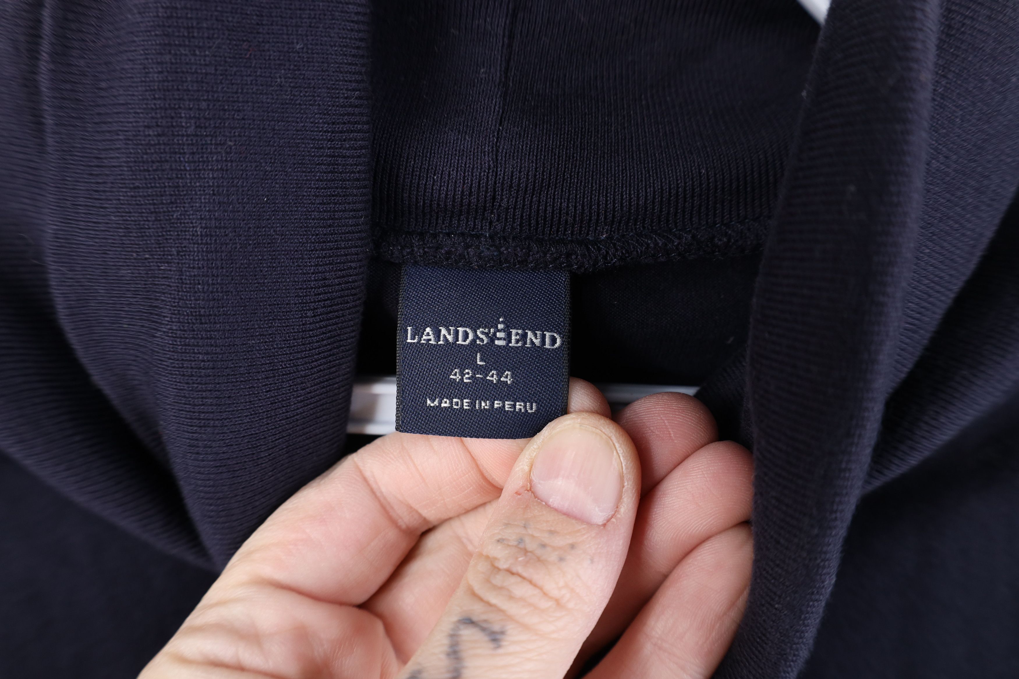 Lands' End Vintage 90s Lands End Cotton Long Sleeve Turtleneck T-Shirt Size US L / EU 52-54 / 3 - 5 Thumbnail