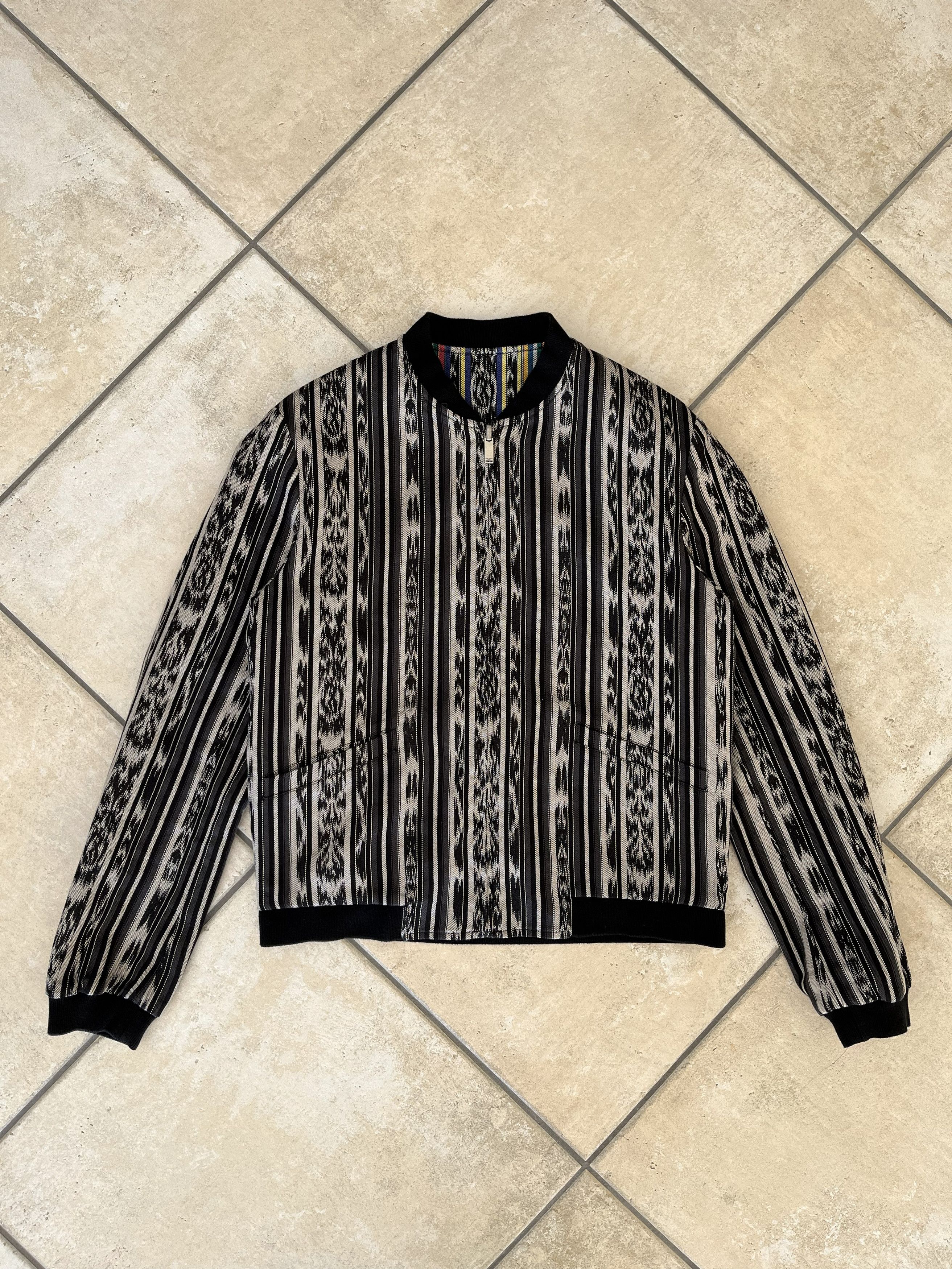 Saint Laurent Paris SS18 Saint Laurent Paris IKAT Teddy Jacket Reversible Size US M / EU 48-50 / 2 - 6 Thumbnail