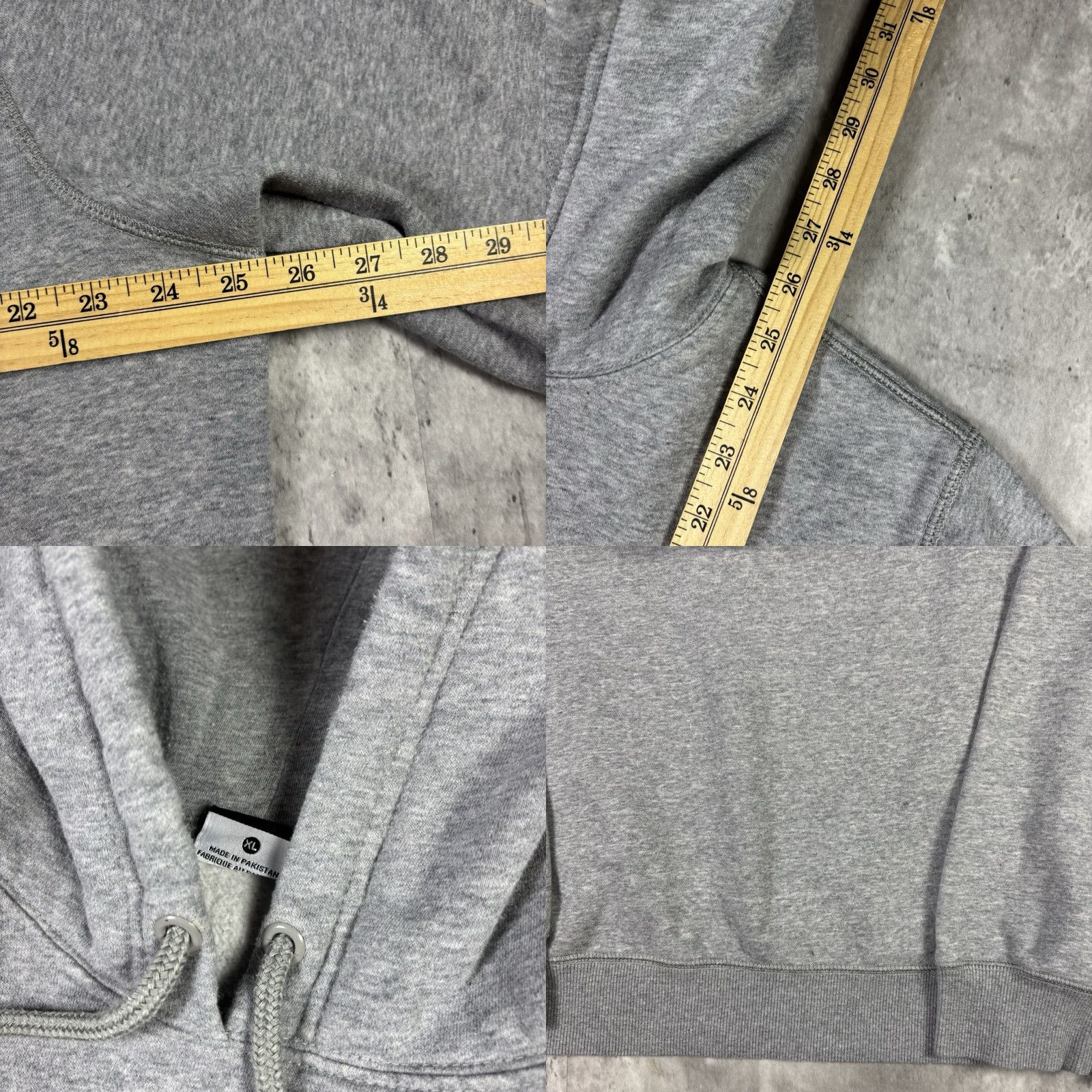 Nike VINTAGE Nike Gray Pullover Sweatshirt Hoodie Embroidered Logo XL Men Size US XL / EU 56 / 4 - 8 Thumbnail