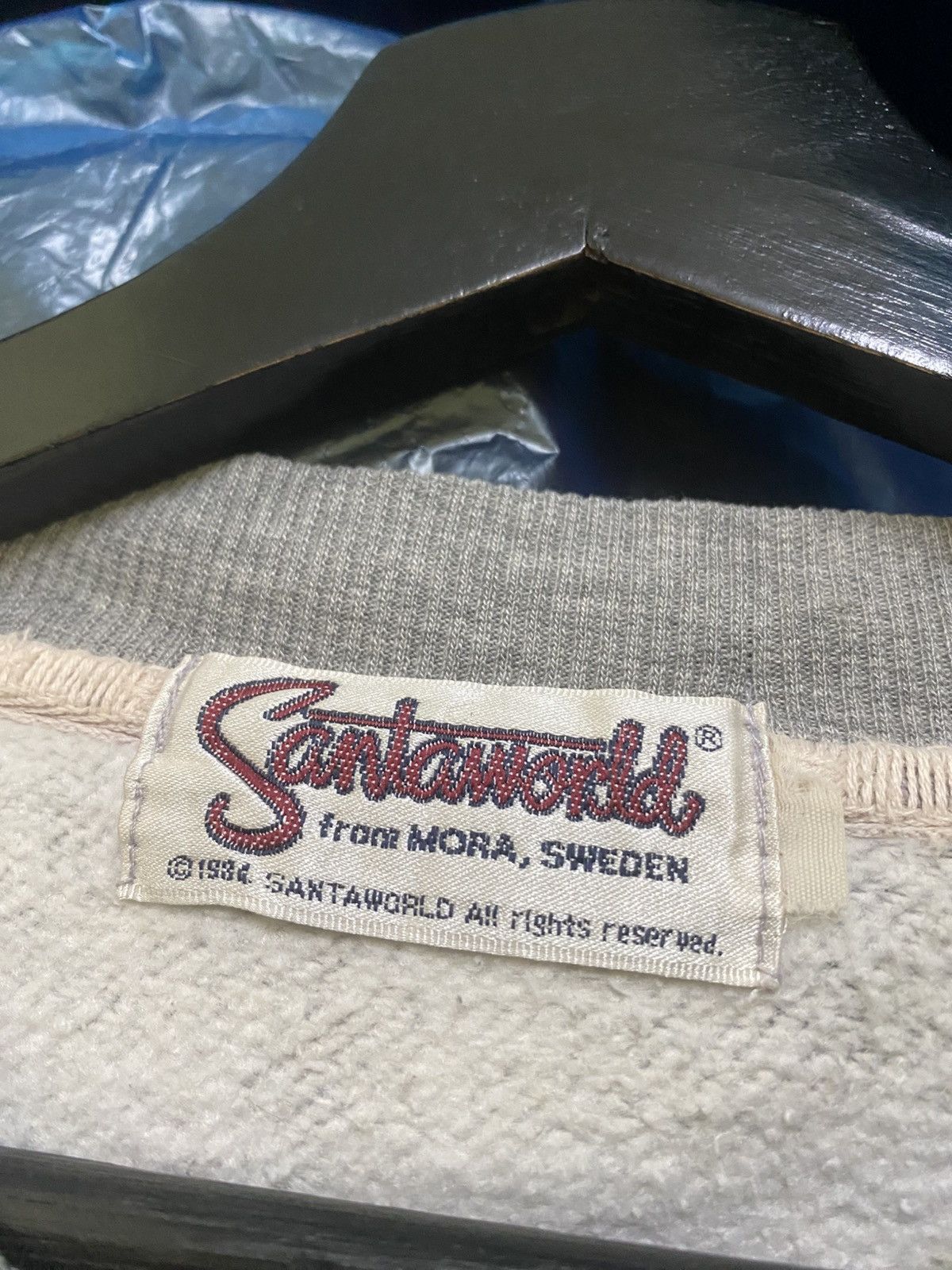 Vintage Vintage 1984 Santaworld Mora Sweden Grey Sweatshirt Santa Size US M / EU 48-50 / 2 - 4 Thumbnail