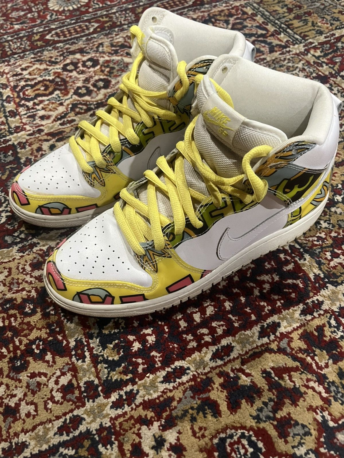 Nike 2015 Nike High Top ‘De La Soul’ Dunks Size US 9.5 / EU 42-43 - 3 Thumbnail