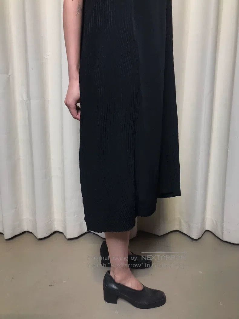 Issey Miyake Issey Miyake Main Line Dry Landscape Ruched Wave Dress Size M / US 6-8 / IT 42-44 - 4 Thumbnail