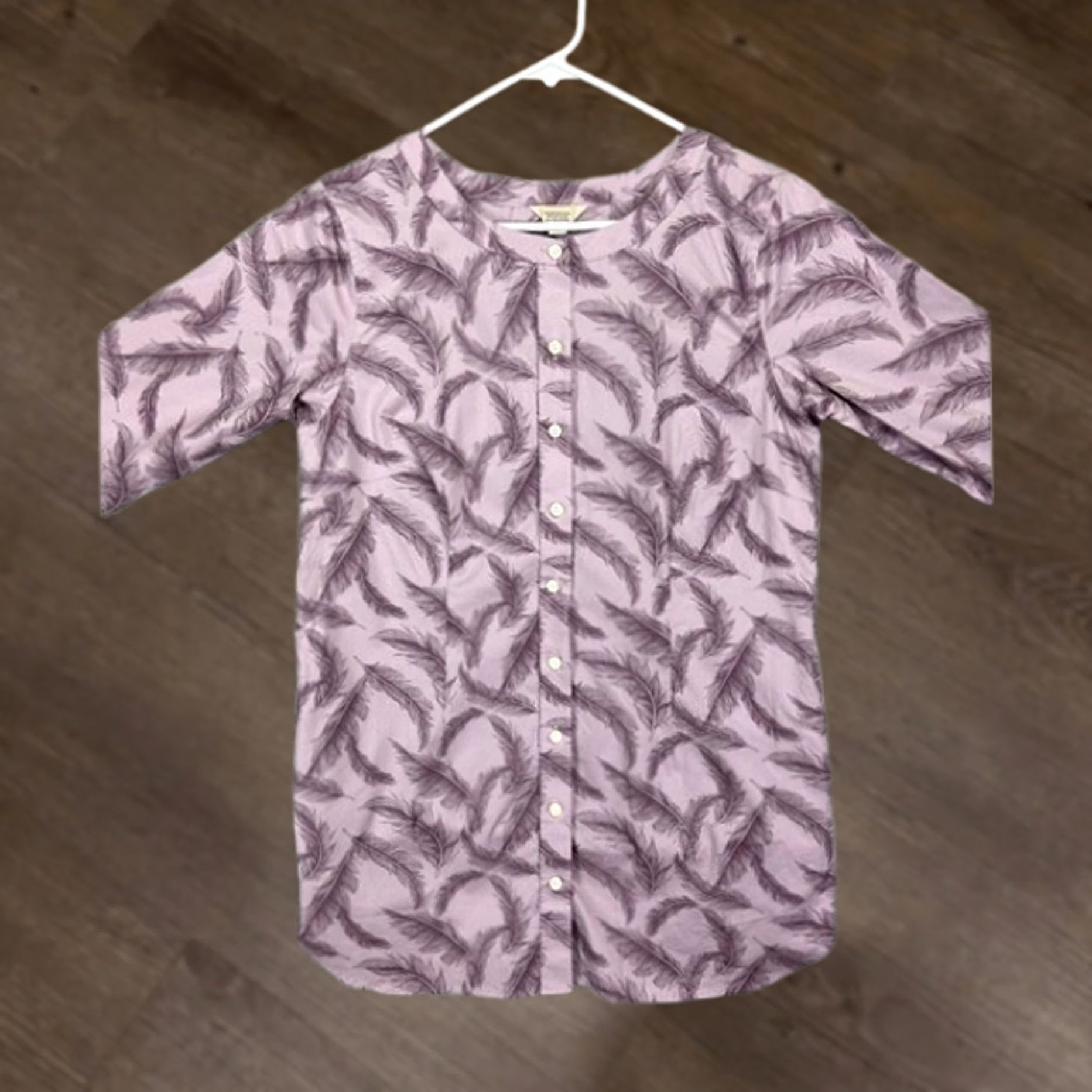 Duluth Trading Company Duluth Trading Co. Shirt Womens Small Purple Button Up Long Sleeve Tops Size S / US 4 / IT 40 - 1 Thumbnail