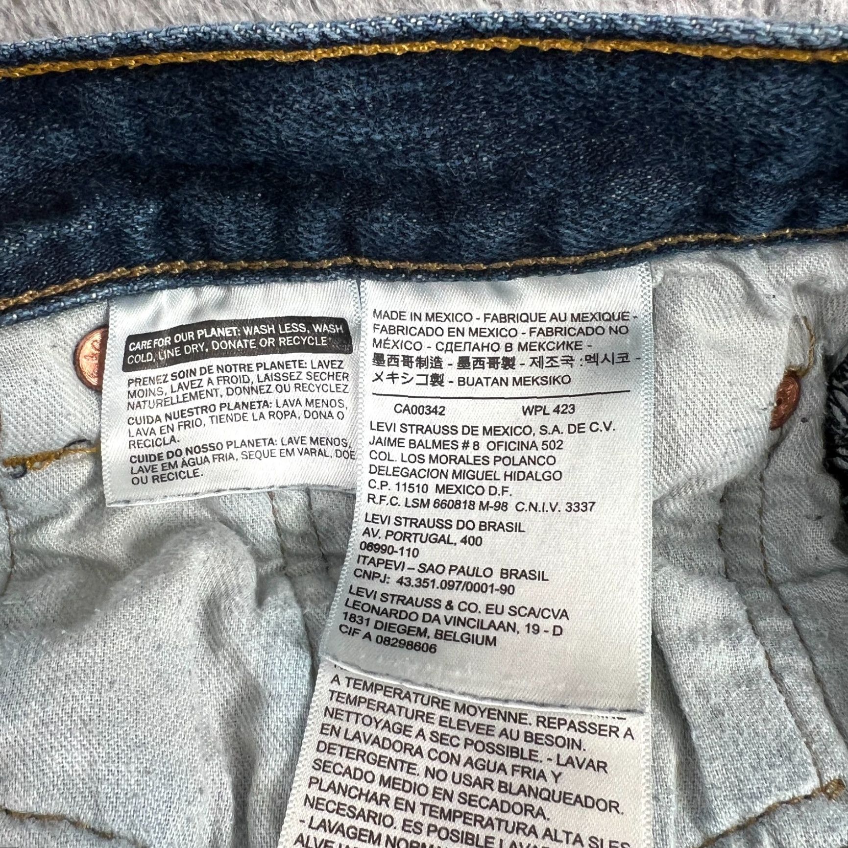 Levi's Levi’s 501 Jeans Mens 36x30 Blue Cotton Denim Straight Dark Size US 36 / EU 52 - 7 Thumbnail