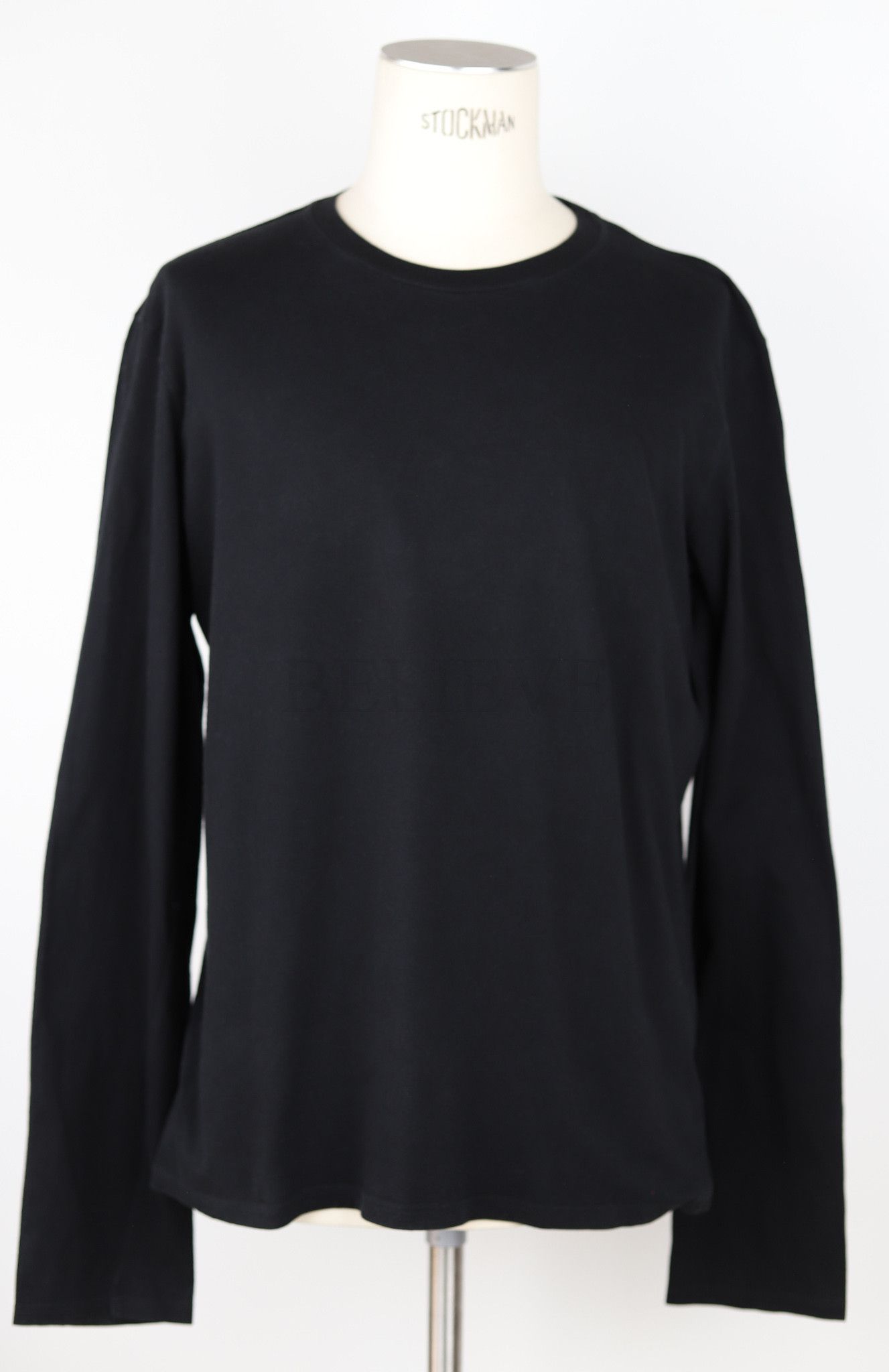 image of Helmut Lang Longsleeve Runway S/s 2000 Logo Black 211, Men's (Size Medium)