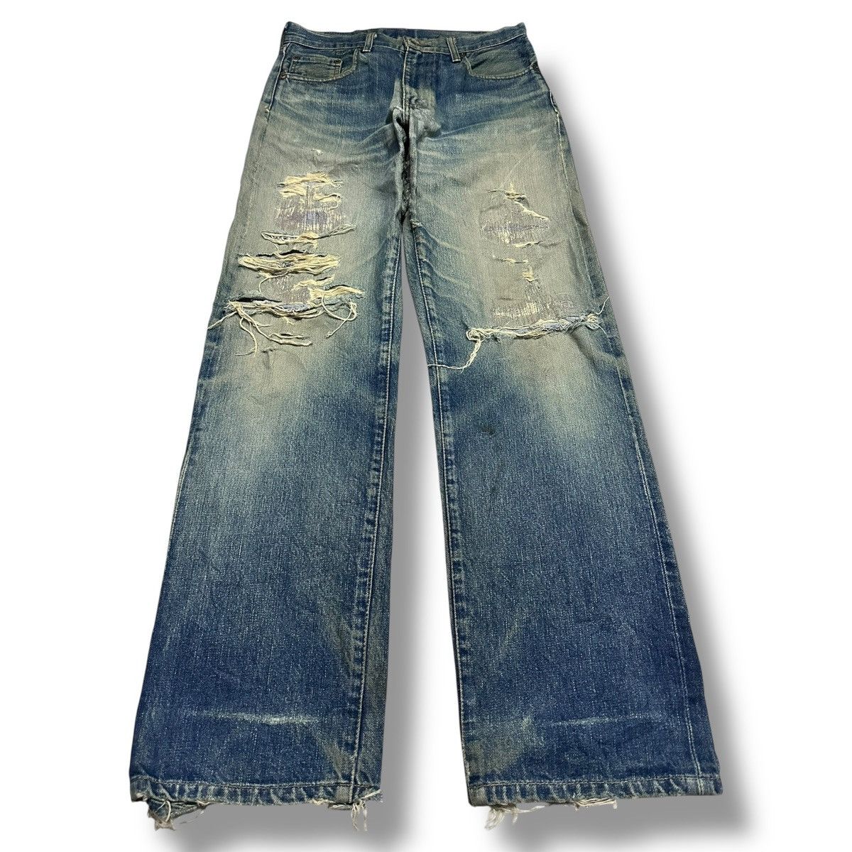 Levi's Levis 90's 502 Big E Vintage Distressed Baggy Style Mudwash Size US 30 / EU 46 - 1 Thumbnail