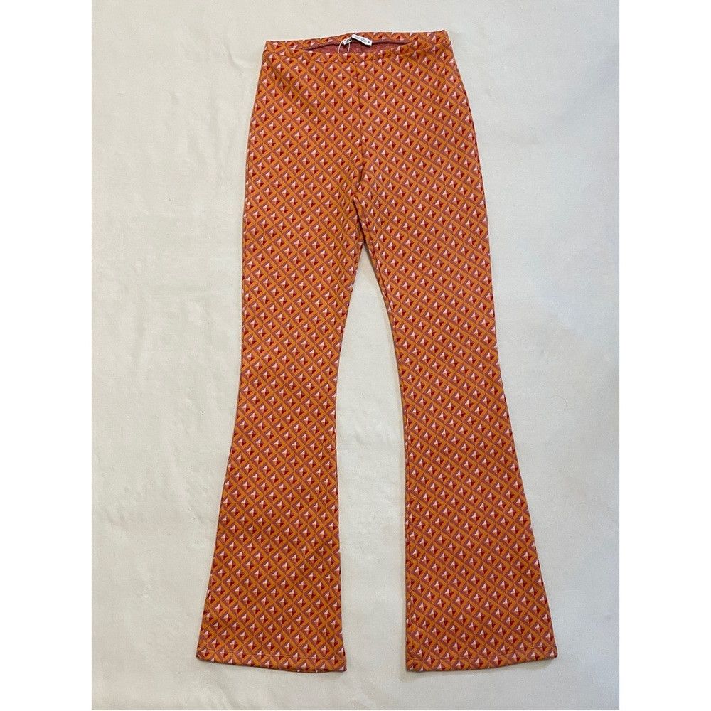 Zara NWT New ZARA Jacquard Knit Geometric Print Pull On Flare Or Size 27" / US 4 / IT 40 - 5 Thumbnail