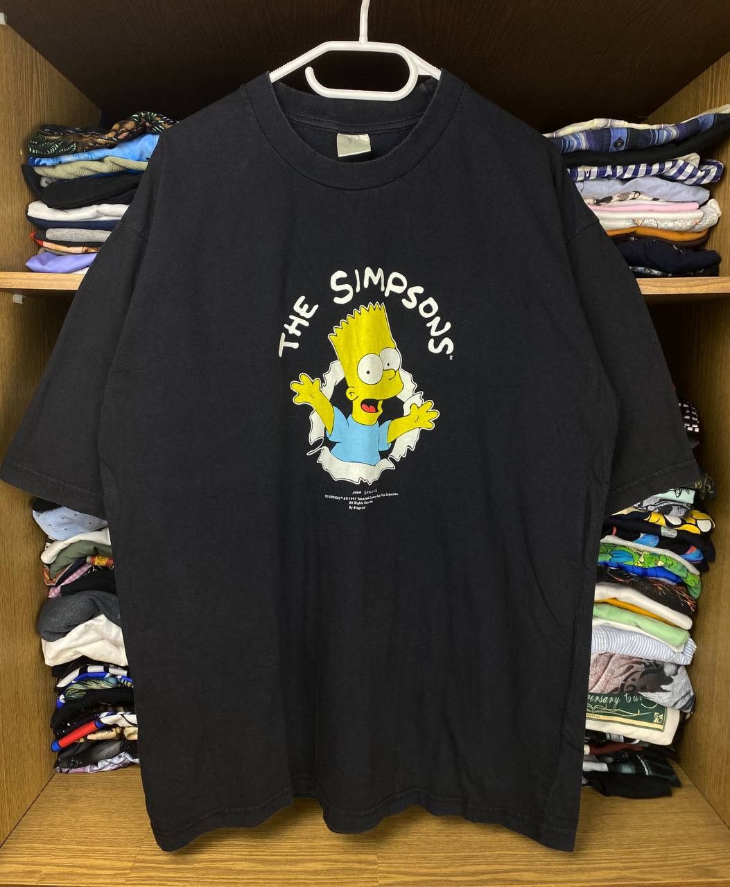 Cartoon Network × The Simpsons × Vintage Vintage Bart Simpson 1997 Matt Groening Graphic Diagonal Tee Size US L / EU 52-54 / 3 - 1 Thumbnail