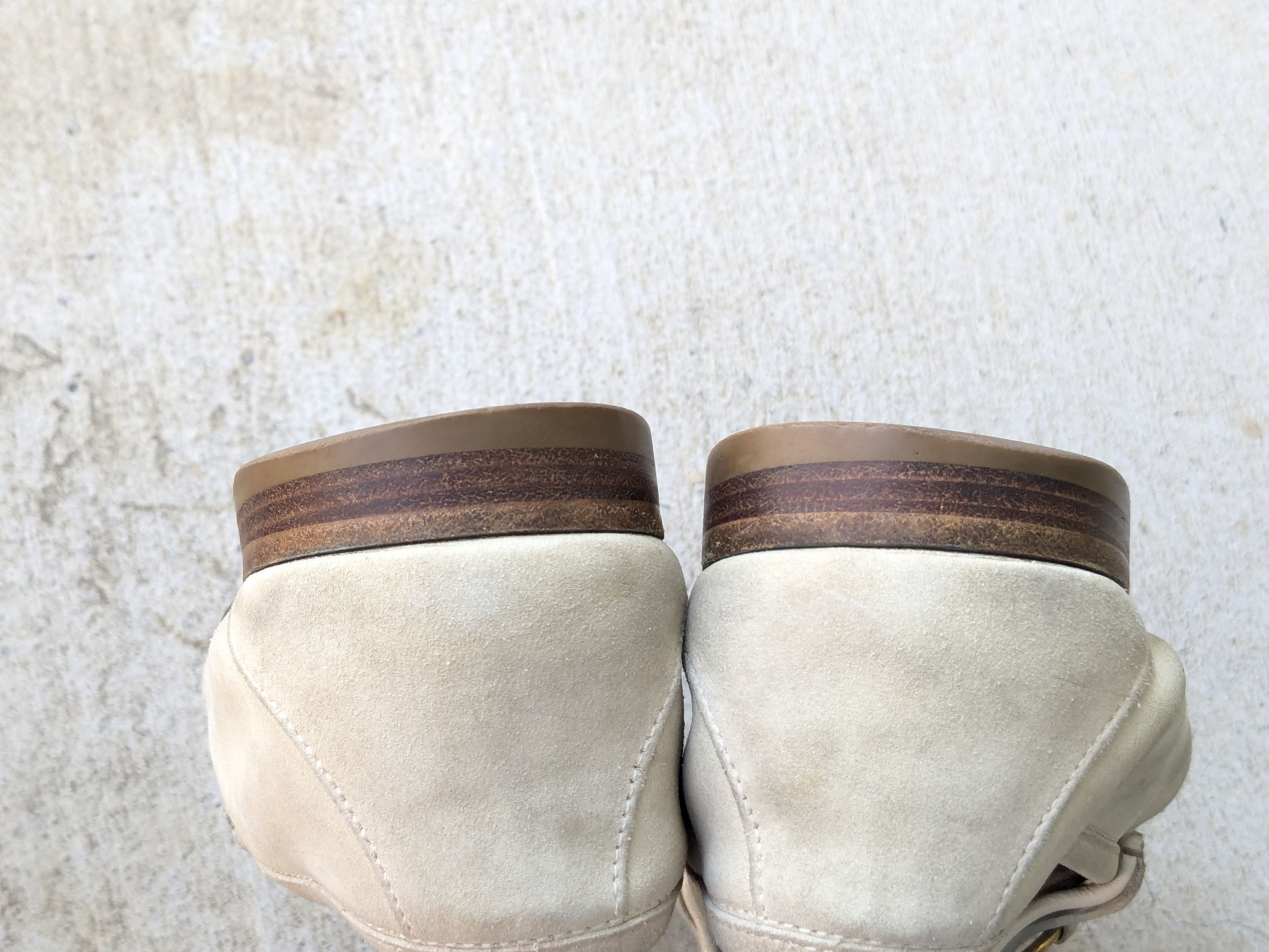 Gucci Gucci Horsebit Loafers Beige Suede 9 Italy Slip On Size US 9 / EU 42 - 13 Thumbnail