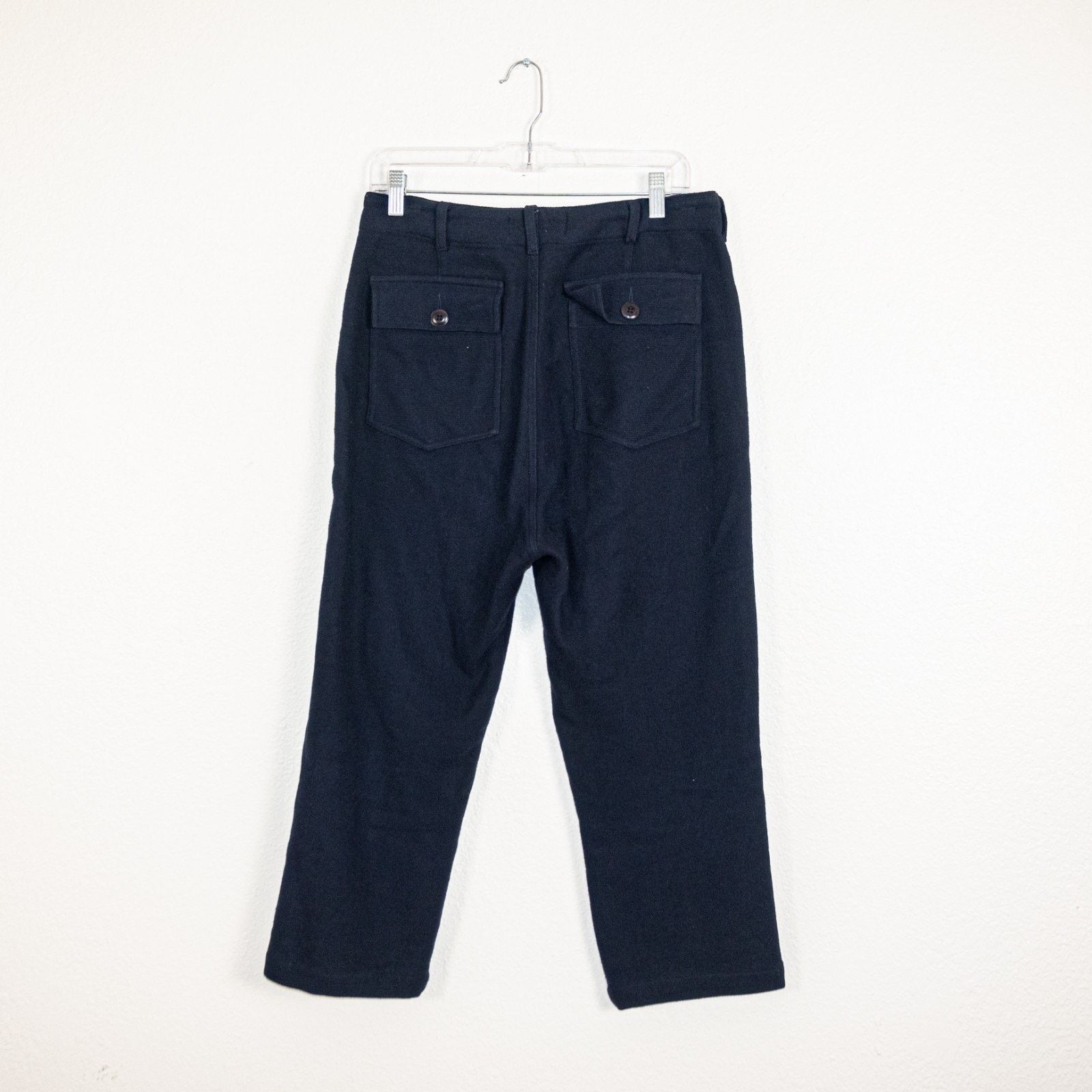 THE GREAT The GREAT. Navy Cropped Fatigue Military High-Rise Pant Size 27" / US 4 / IT 40 - 3 Thumbnail