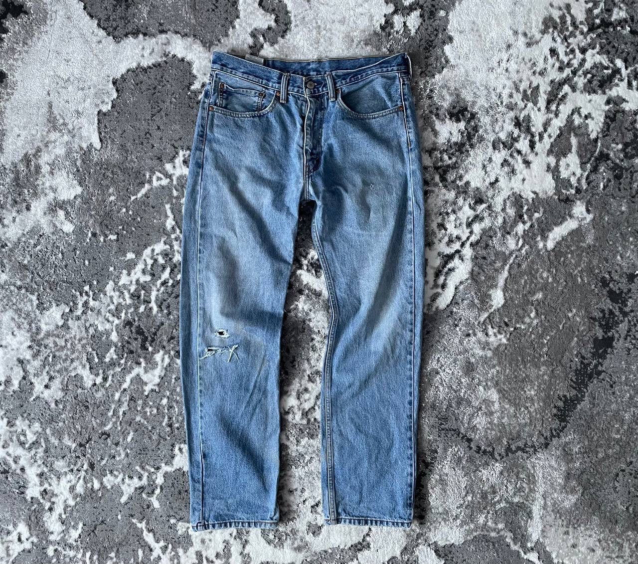 Levi's Vintage Clothing Vintage Levi’s 505 Washed Blue Denim Jeans Pants Y2K Rare Size US 33 - 3 Thumbnail