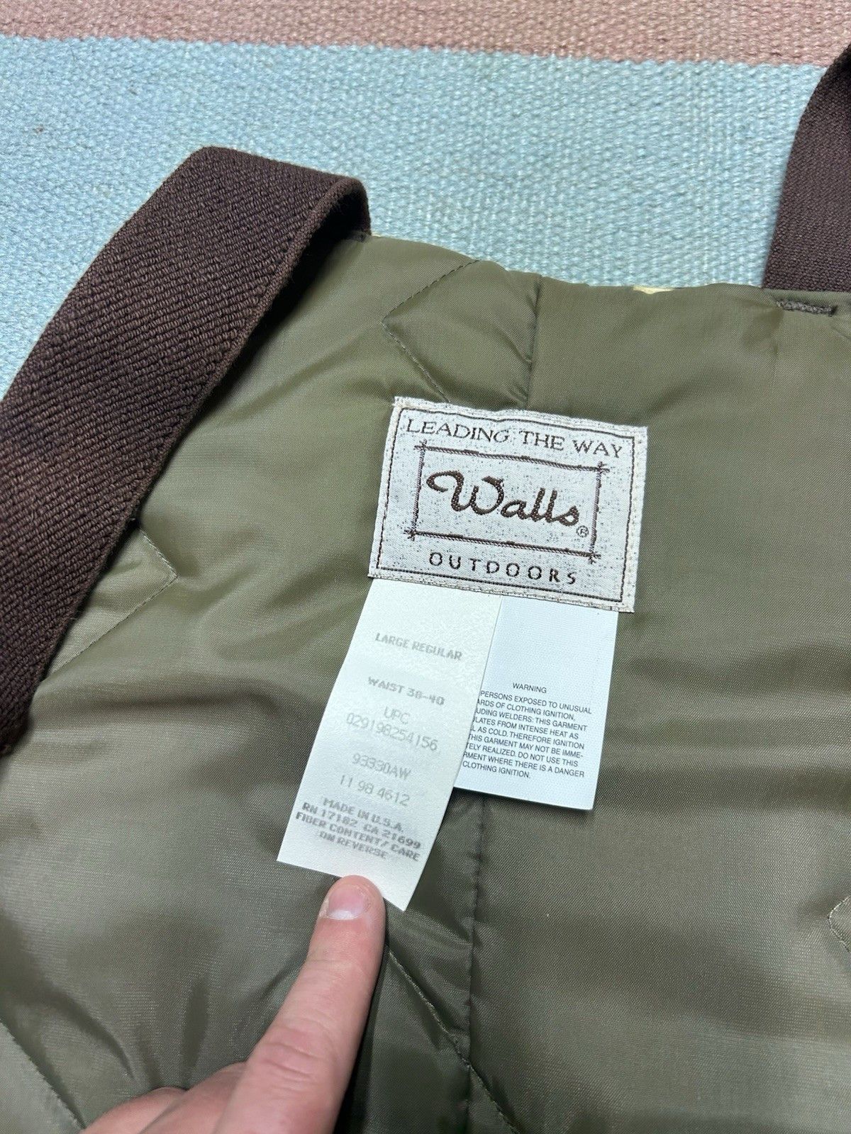 Vintage Vtg Walls insulated bib overalls wetlands camo hunting large Size US 44 / EU 60 - 6 Thumbnail