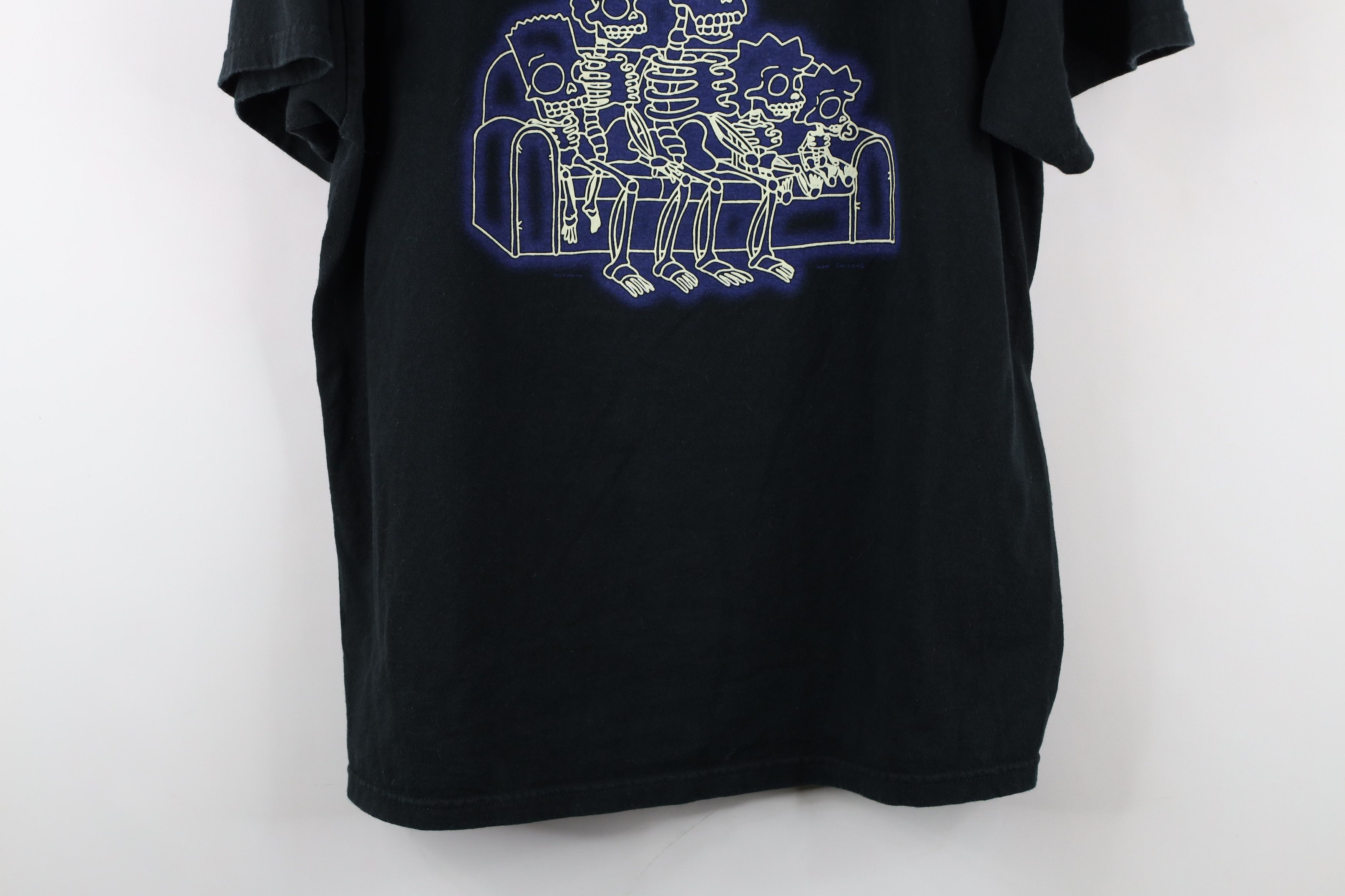 Vintage Vintage Y2K 2004 The Simpsons Glow In the Dark T-Shirt Size US L / EU 52-54 / 3 - 3 Thumbnail