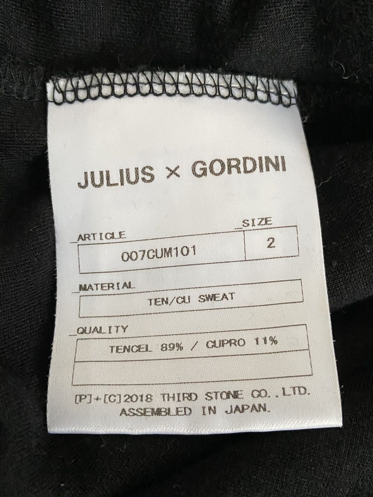 Julius Julius - Gordini Layered Asymmetric Long Sleeve Size US M / EU 48-50 / 2 - 10 Thumbnail
