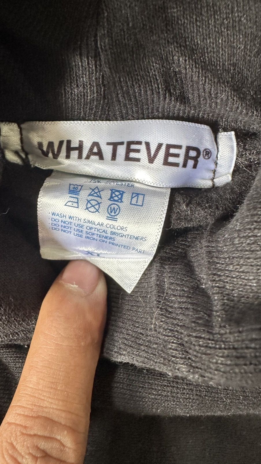Japanese Brand VINTAGE WHATEVER HEAVY HOODIE Size US L / EU 52-54 / 3 - 8 Thumbnail