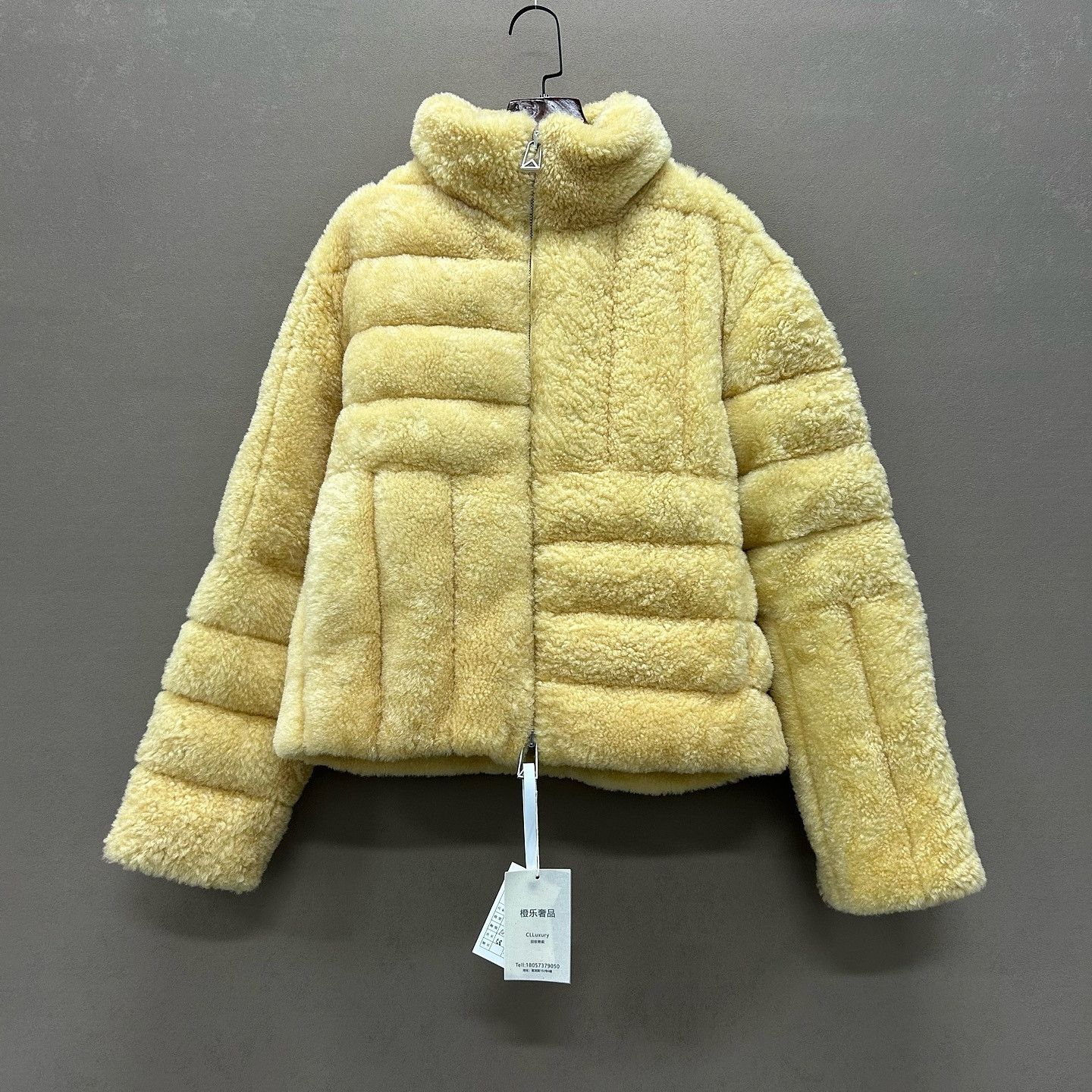 Bottega Veneta Bottega Veneta Yellow Shearling Jacket Size S Size S / US 4 / IT 40 - 1 Thumbnail