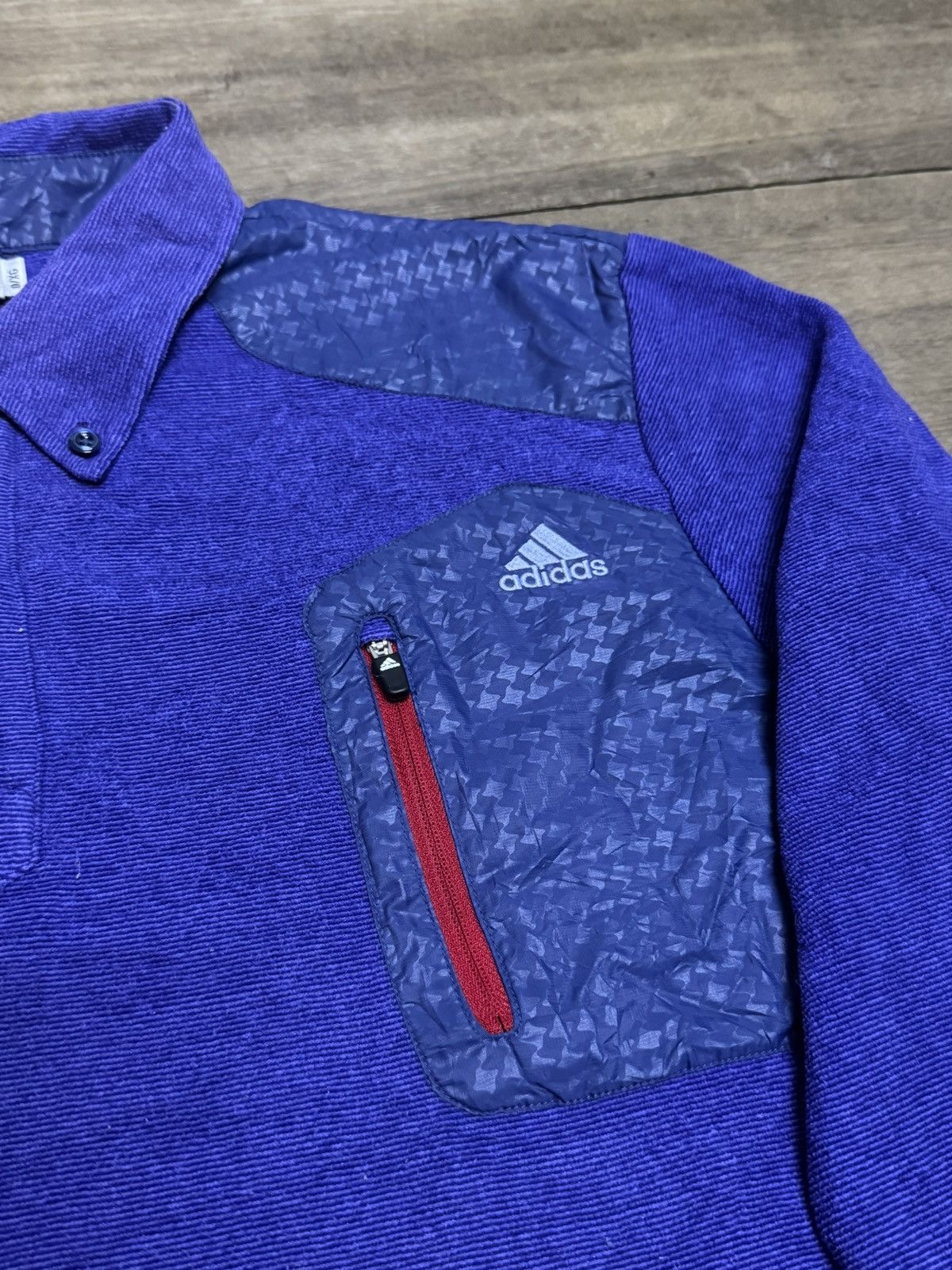 Adidas ADIDAS FLEECE POLO RARE Size US L / EU 52-54 / 3 - 6 Thumbnail