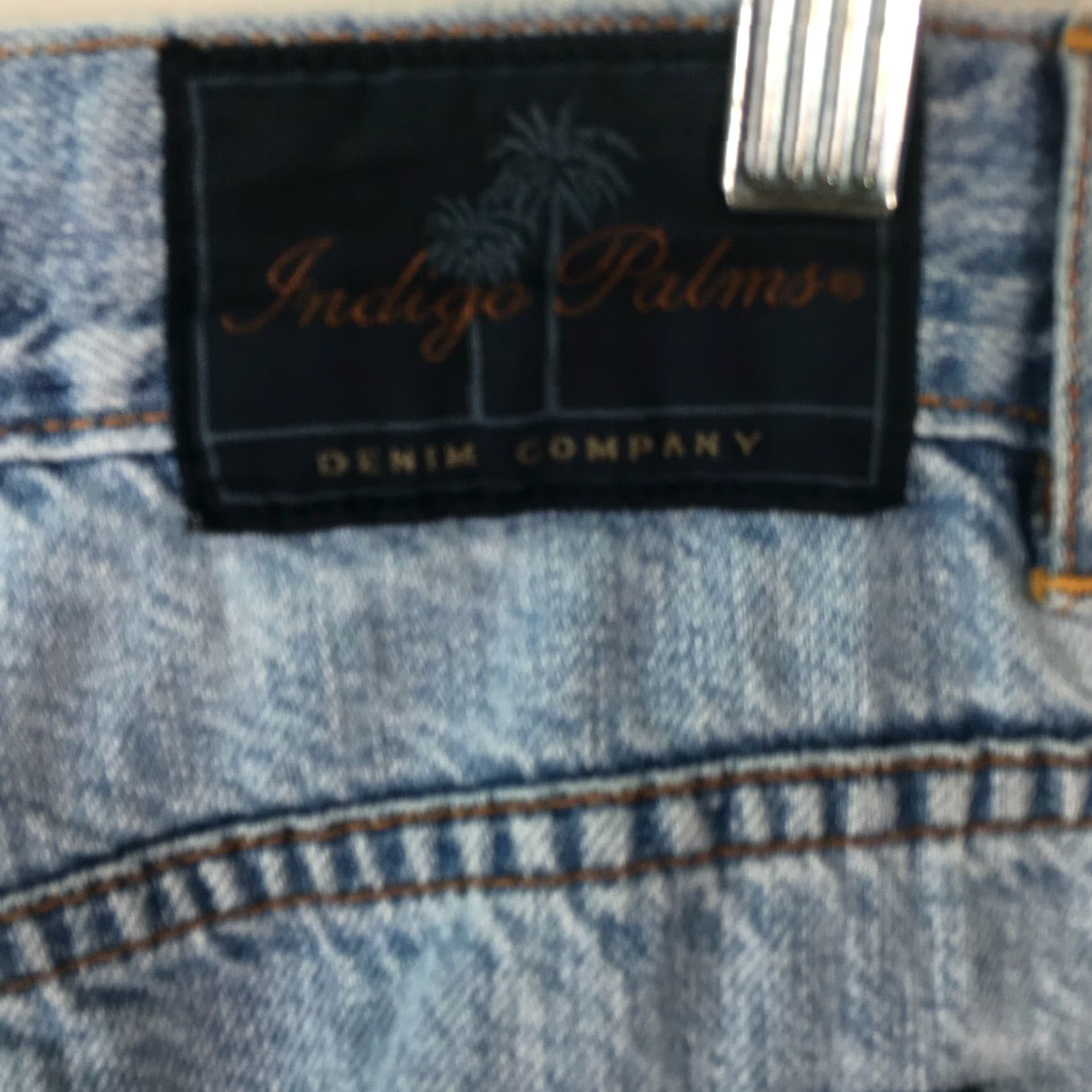 Denime Indigo Palms Men's Classic Fit Mid Rise Light Blue Casual Denim Jeans 35X30 Size US 34 / EU 50 - 7 Thumbnail