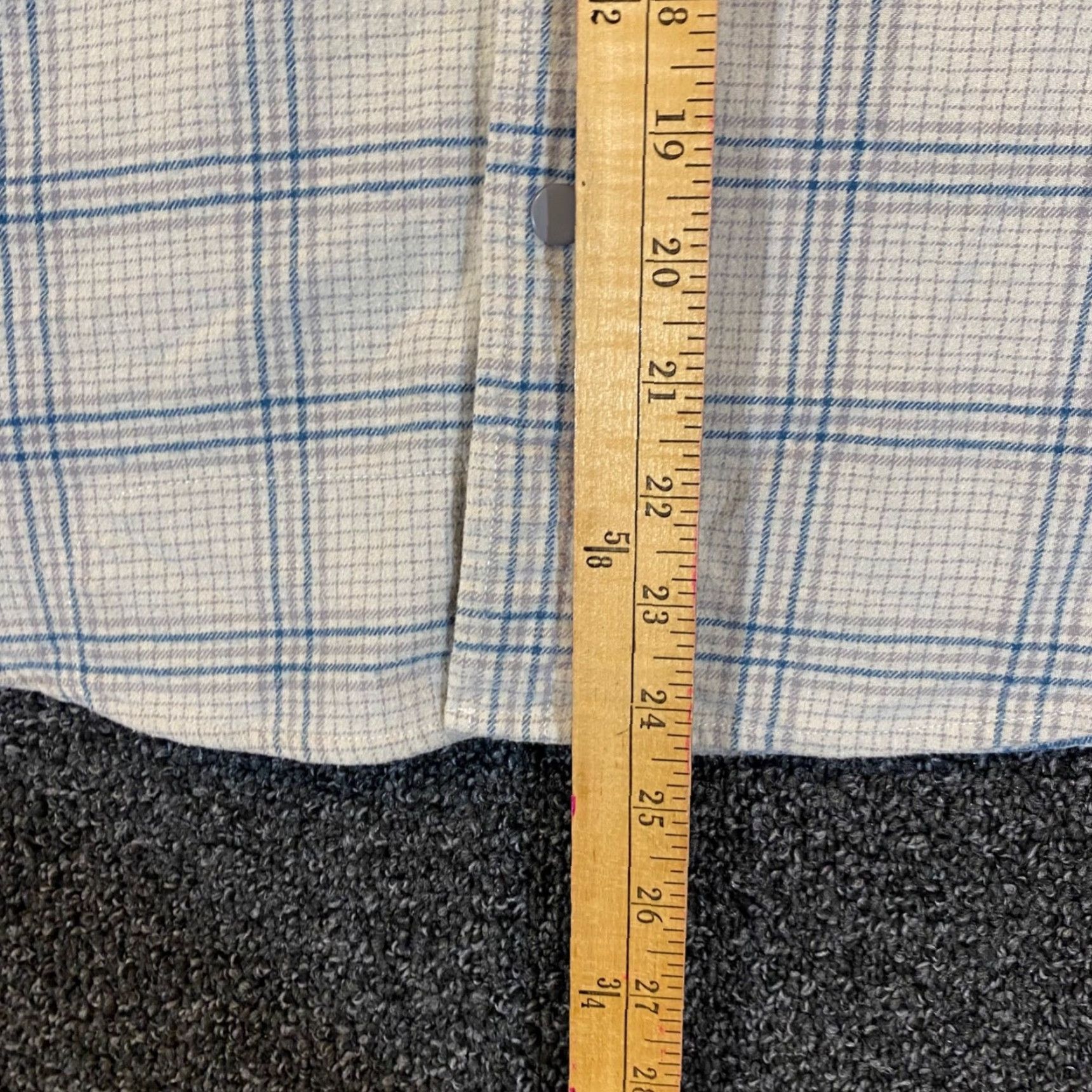 Howler Brothers Howler Brothers Shirt Mens S Gray Blue Plaid Snap Flannel Button Up Long Sleeve Size US S / EU 44-46 / 1 - 5 Thumbnail