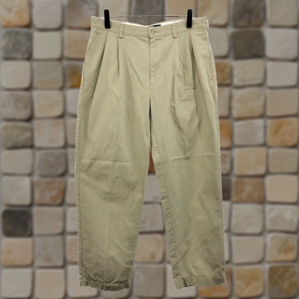 Ralph Lauren VINTAGE Ralph Lauren POLO HAMMOND PANT Two-Pleat Chino Pants W34 Mens Regular Beige Size US S / EU 44-46 / 1 - 1 Thumbnail