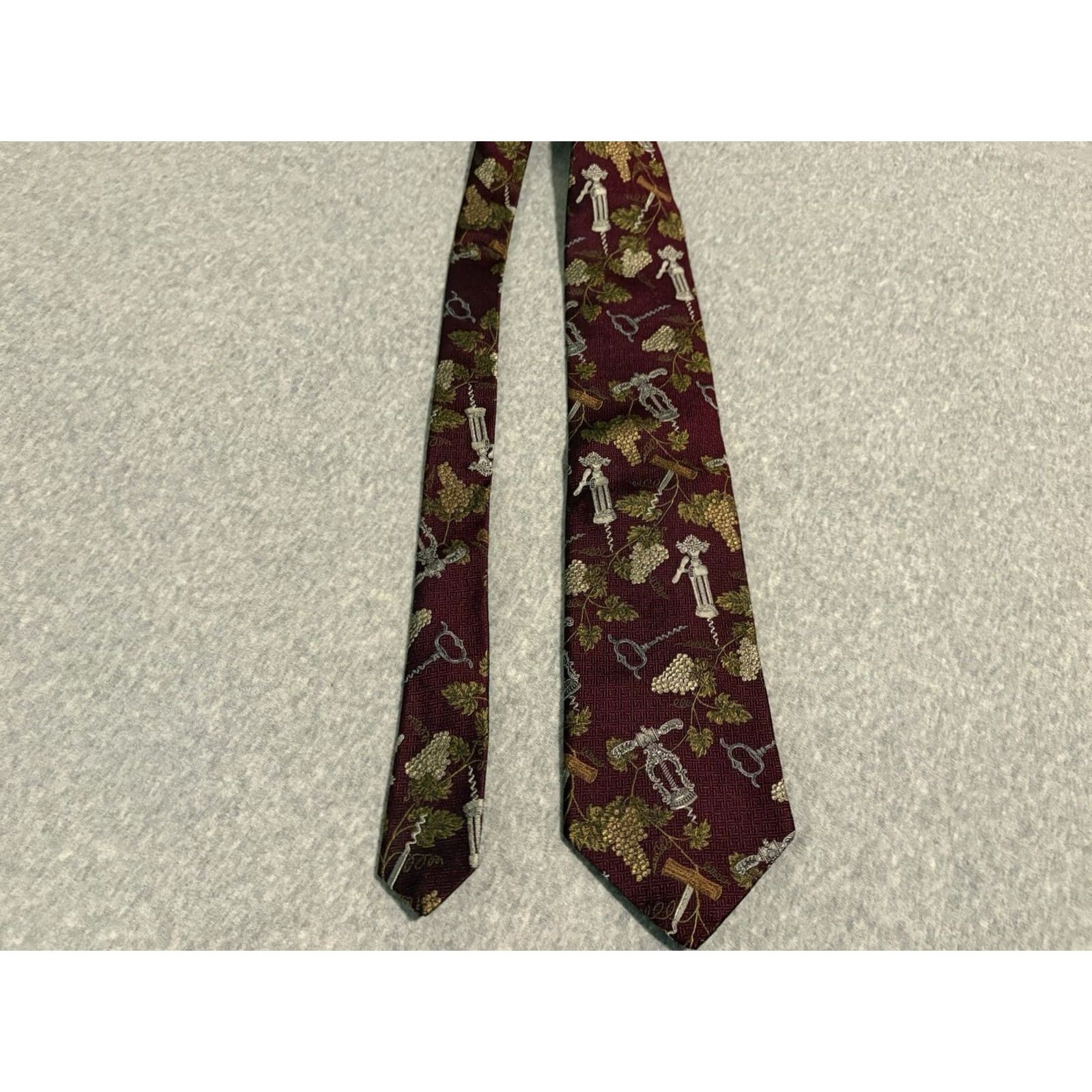 Robert Talbott Robert Talbott Silk Tie Vineyards 20th Anniversary Multicolor Wine 59 inches Men Tie Size ONE SIZE - 6 Thumbnail