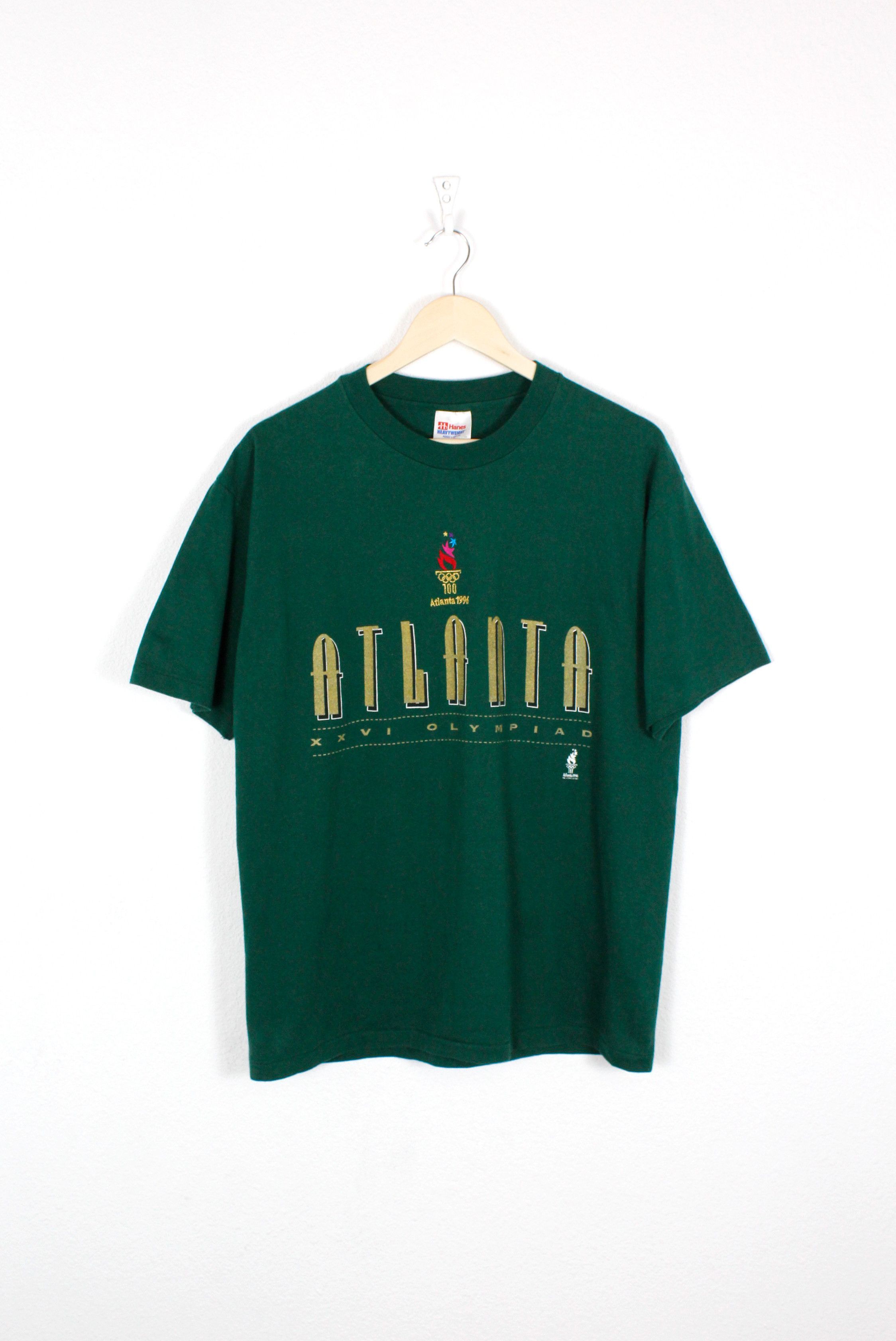 USA Olympics Vintage 1996 Olympiad Games Atlanta 90s Official Tee T-shirt Size US L / EU 52-54 / 3 - 1 Thumbnail