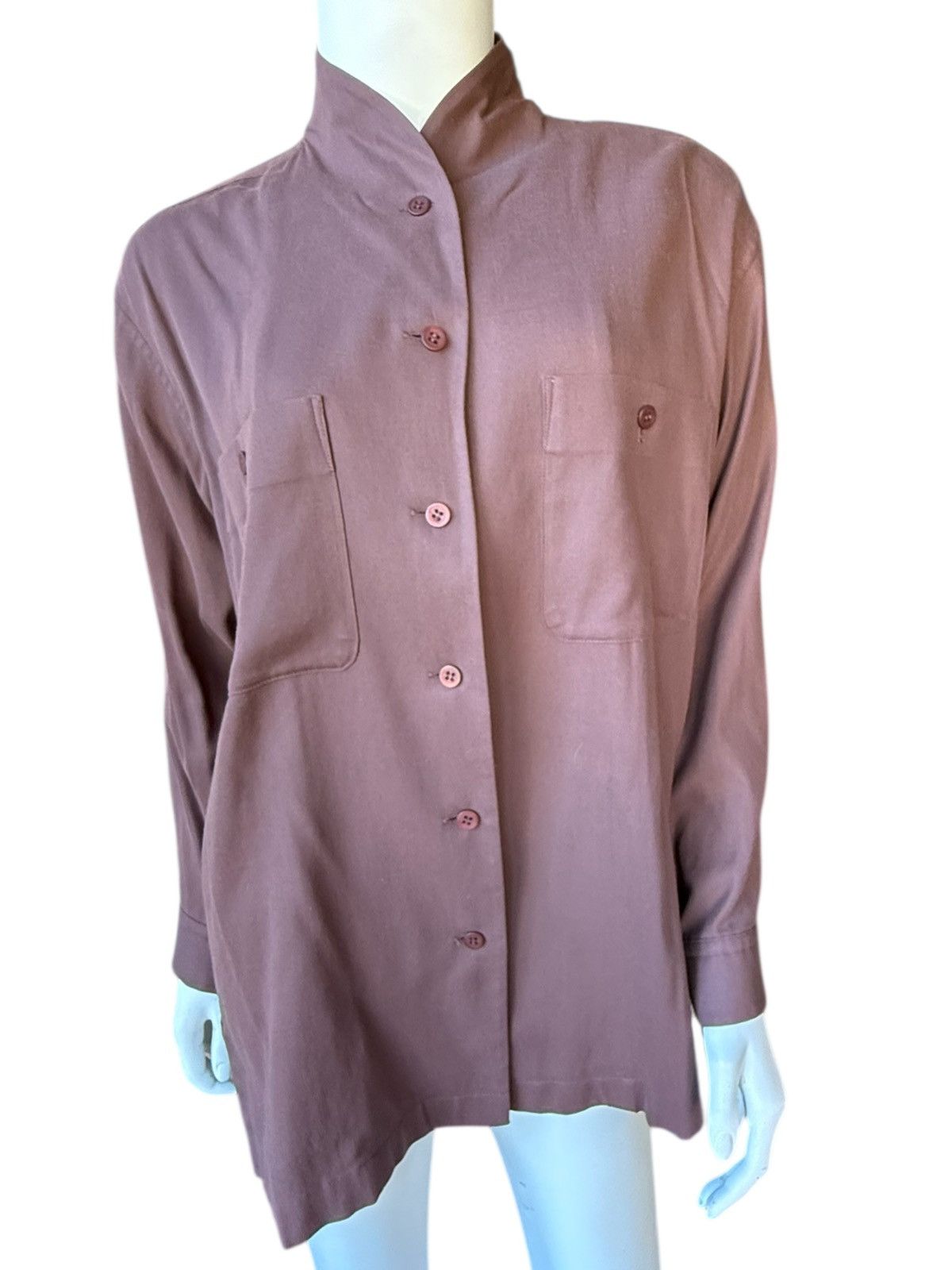 Issey Miyake vintage 90’s Issey Miyake oversized brown cotton shirt S Size US S / EU 44-46 / 1 - 3 Thumbnail