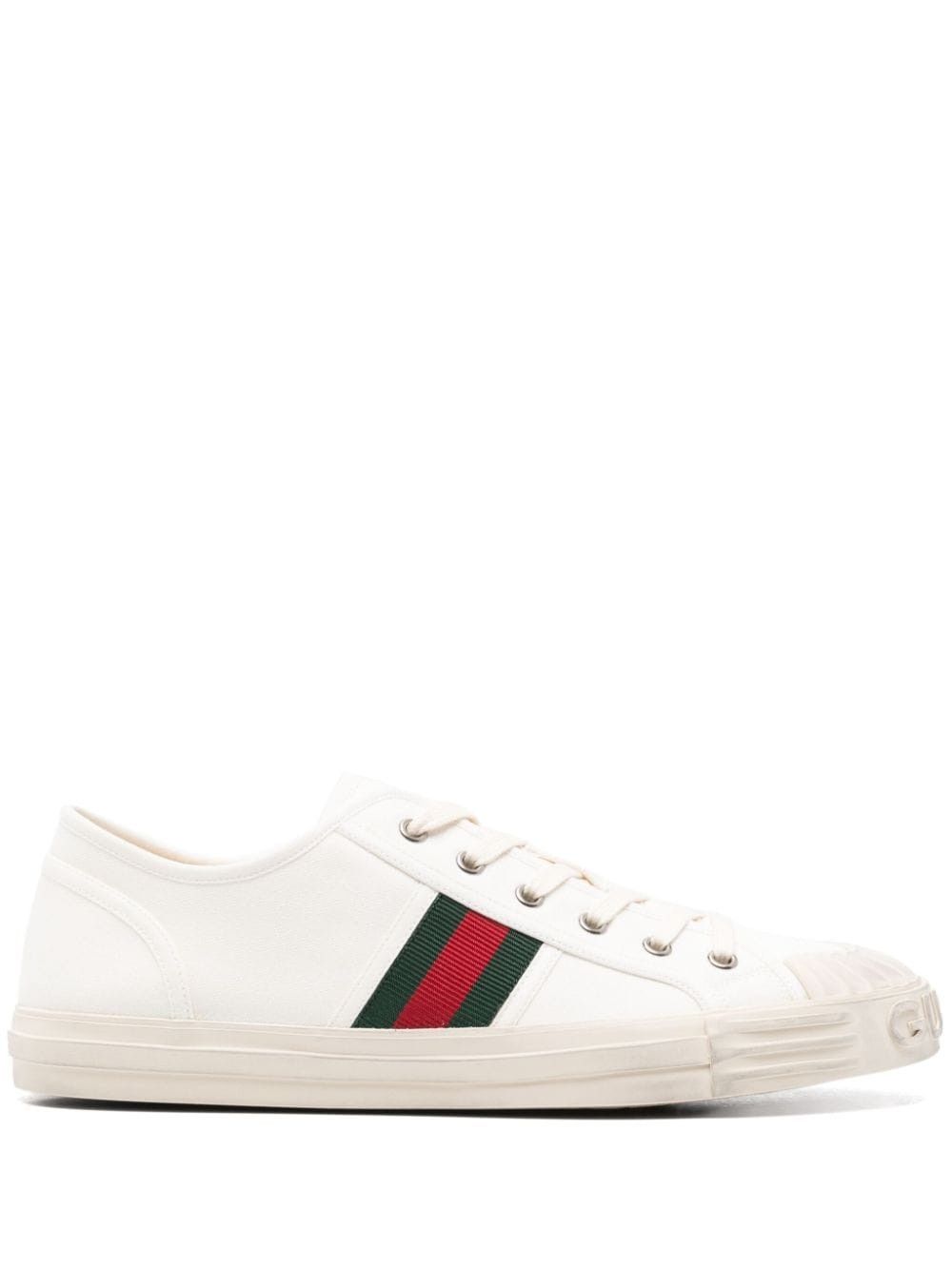 o1loc1c0625 Web-Trim Sneakers in White