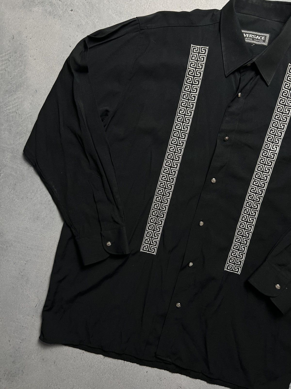 Versace Jeans Couture Vintage Versace Bondage Long Sleeve Rare Archive Shirt Lux Size US XL / EU 56 / 4 - 2 Thumbnail