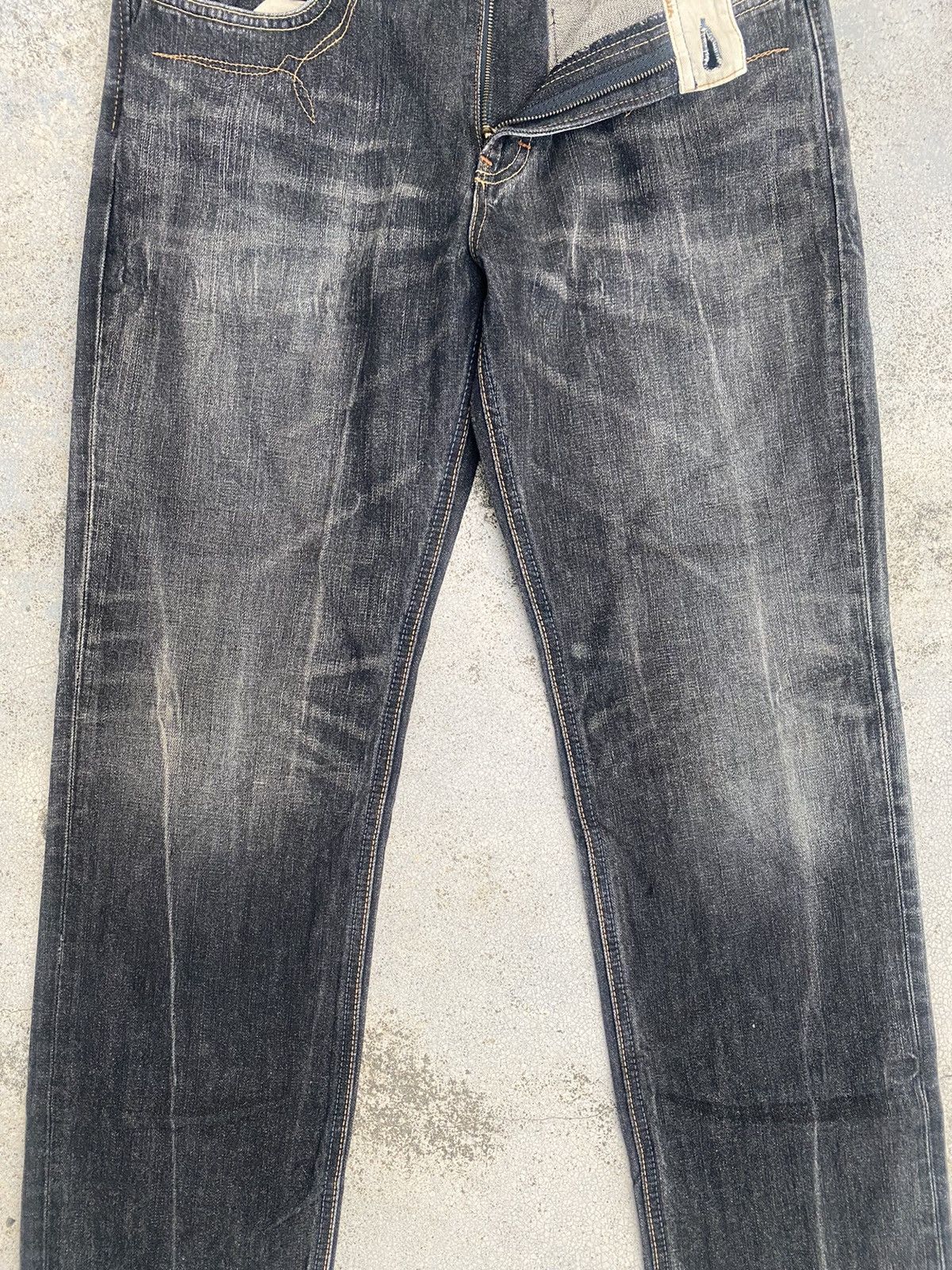 Japanese Brand × Vintage × Wrangler Vintage y2k Wrangler Faded Claw Mark Jeans Size US 32 / EU 48 - 6 Thumbnail