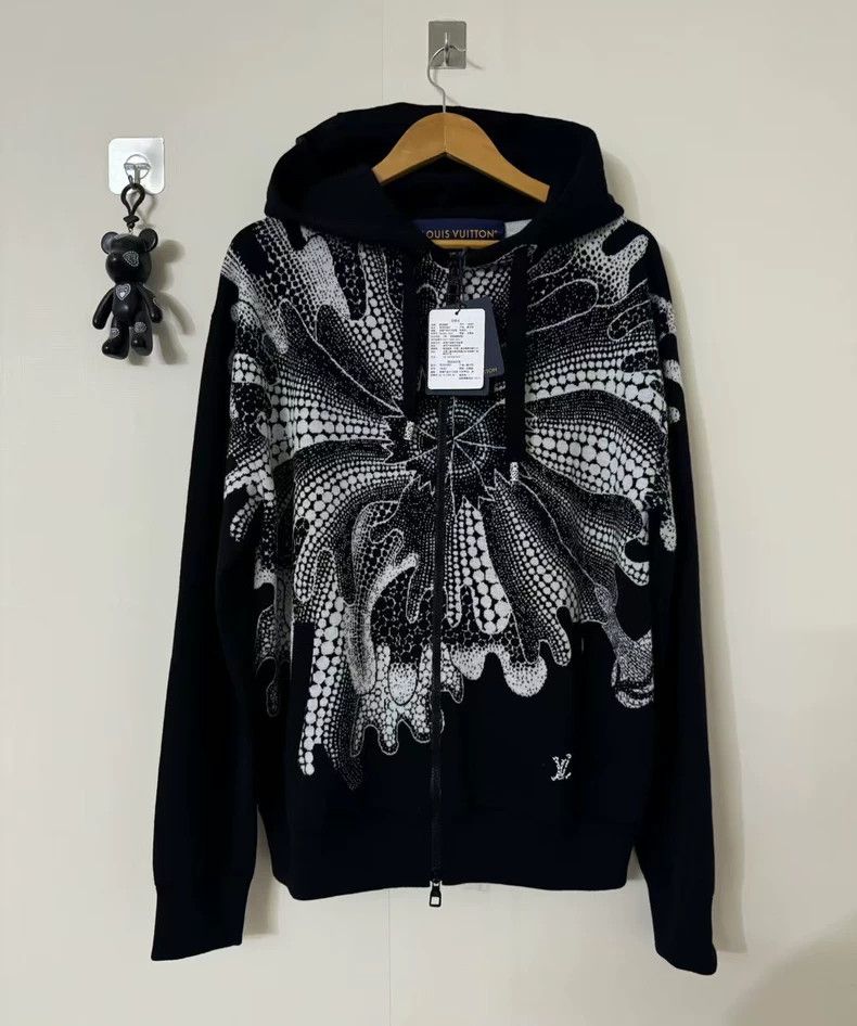 Louis Vuitton Yayoi Kusama Cashmere Knit Zip Hoodie 2501-Ne