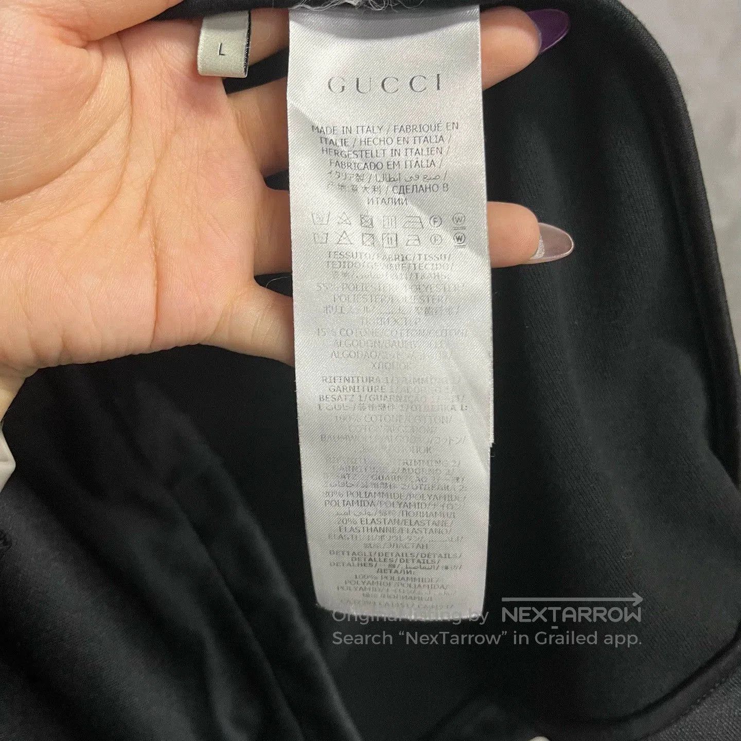 Gucci gucci black logo striped long sleeve jacket. Size US L / EU 52-54 / 3 - 4 Thumbnail