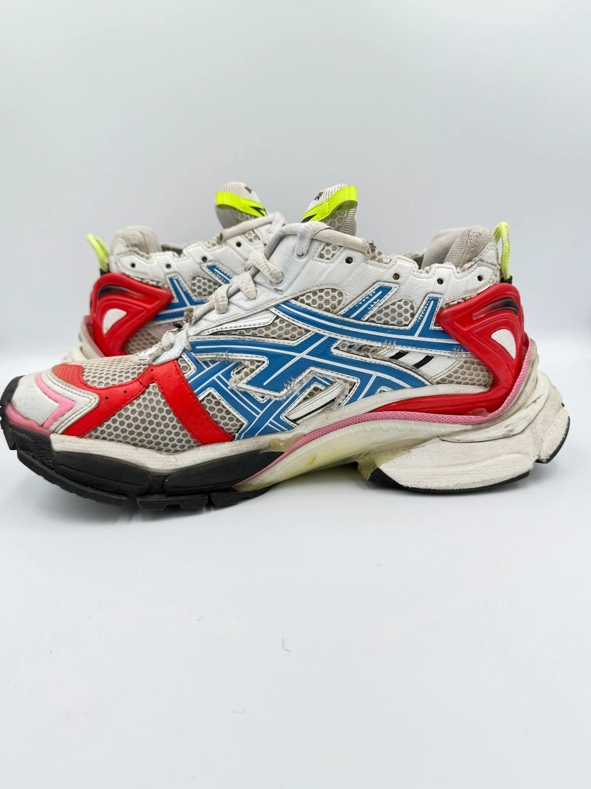 Balenciaga Balenciaga Runner 1.0 Multicolor Blue Red Pink Yellow Size US 11 / EU 44 - 6 Thumbnail