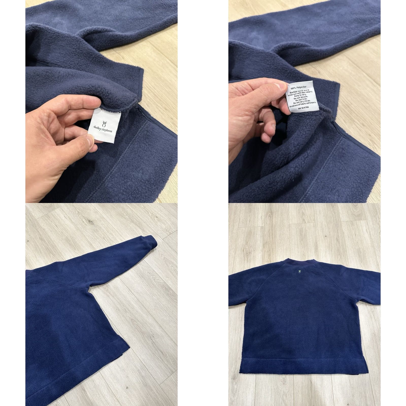 Vintage VINTAGE Dudley Stephens Sweatshirt Womens 2XL Navy V-Neck Pile Fleece Size XXL / US 16-18 / IT 52-54 - 8 Thumbnail