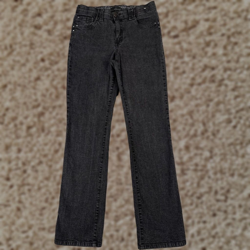 Gloria Vanderbilt Gloria Vanderbilt Jeans Womens Bootcut Denim 27x30 Black Comfort Waistband Regular 6 Inseam 30 Womens Size 28" / US 6 / IT 42 - 1 Thumbnail