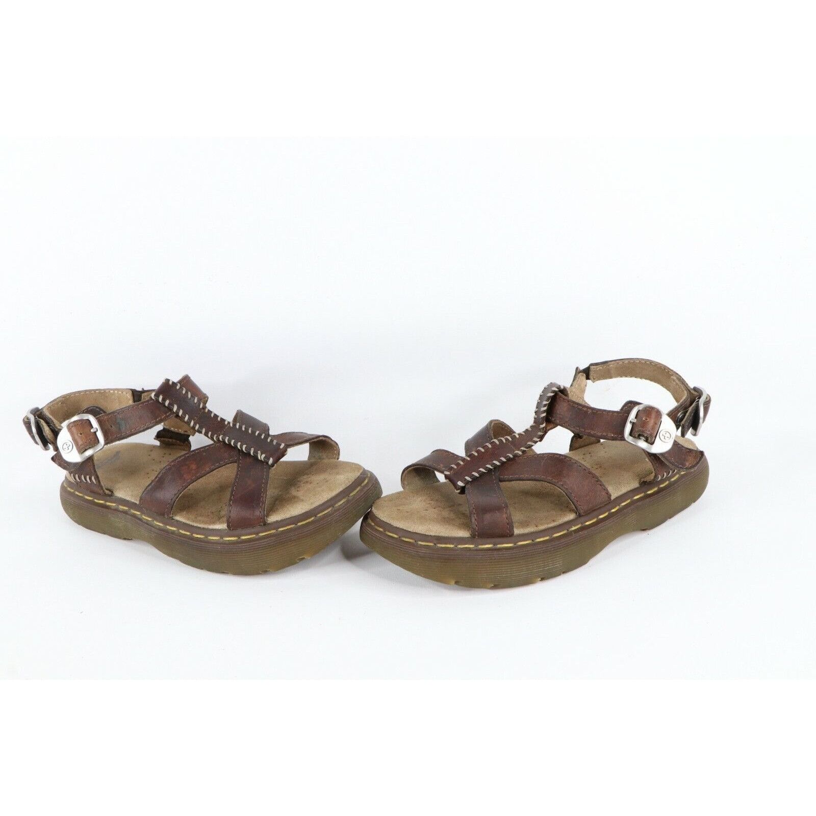 Dr. Martens Vintage 90s Dr Martens Platform Leather Buckle Sandals Size US 7 / IT 37 - 1 Thumbnail