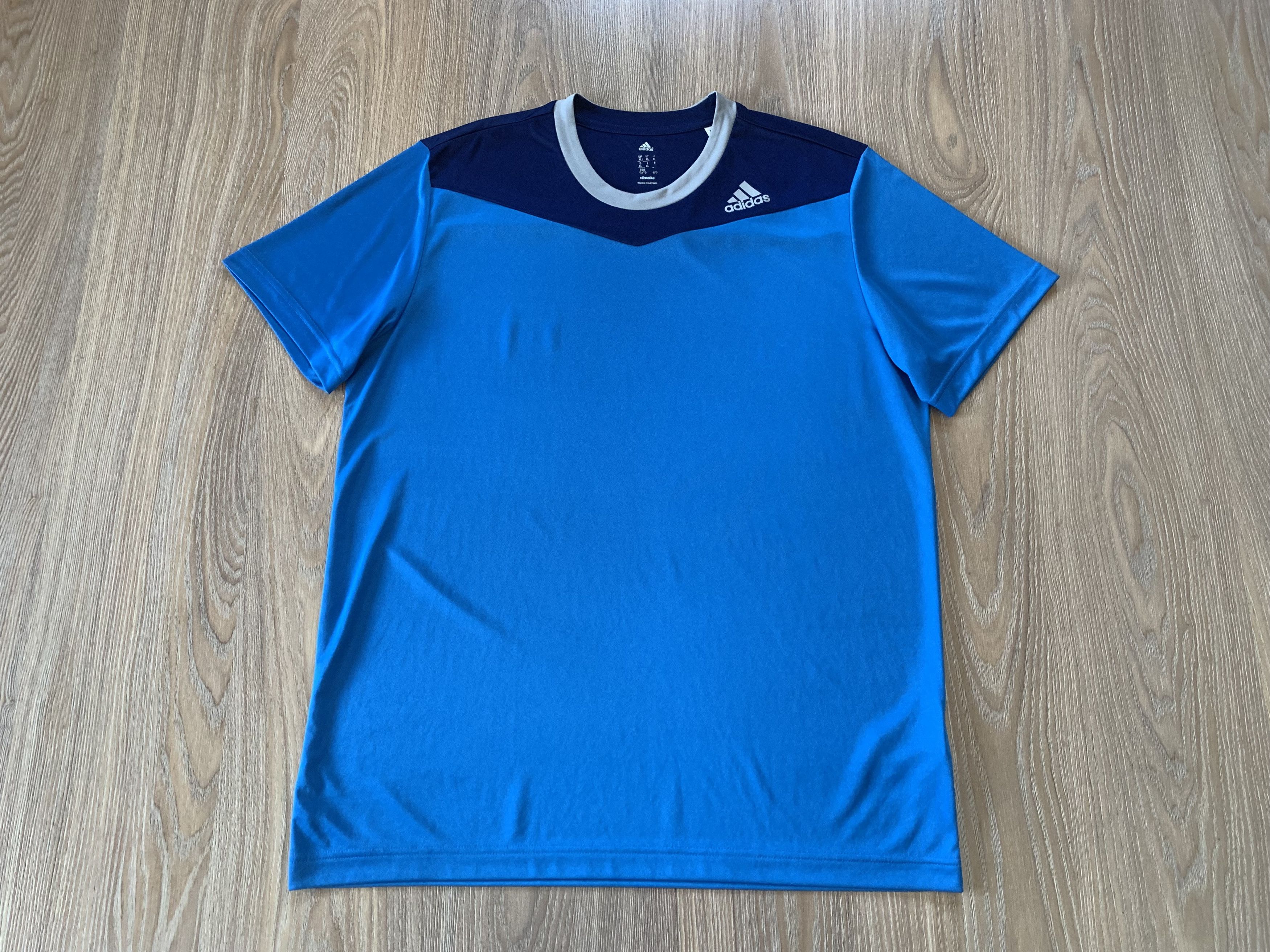 Adidas Adidas Clima Lite Light Blue Training T-Shirt Size US XL / EU 56 / 4 - 2 Thumbnail