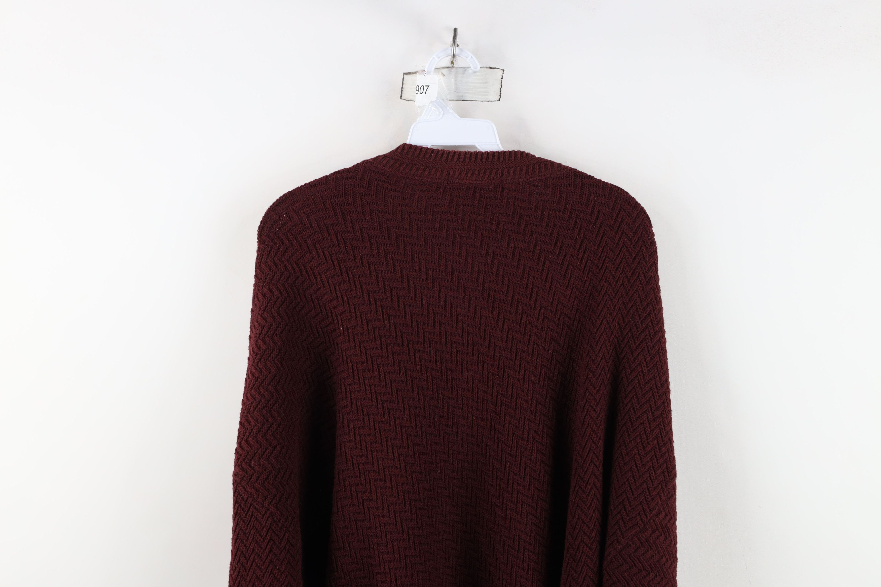 Vintage Vintage 90s Streetwear Zig Zag Knit Crewneck Sweater USA Size US L / EU 52-54 / 3 - 10 Thumbnail