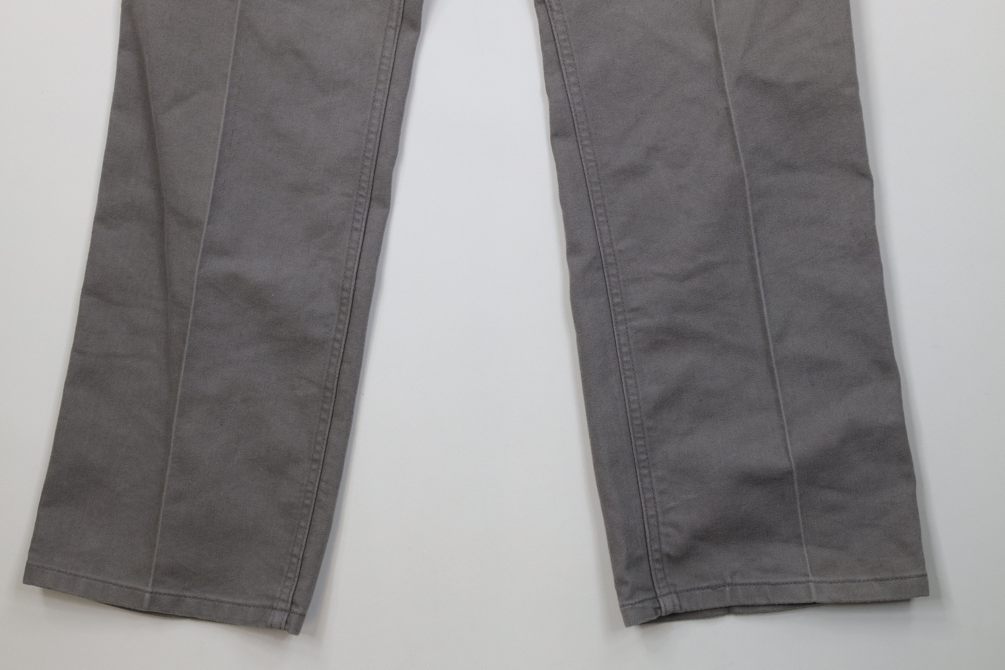 Levi's Vintage Y2K Levis Flared Bootcut Chamois Cloth Pants Gray Size US 34 / EU 50 - 4 Thumbnail