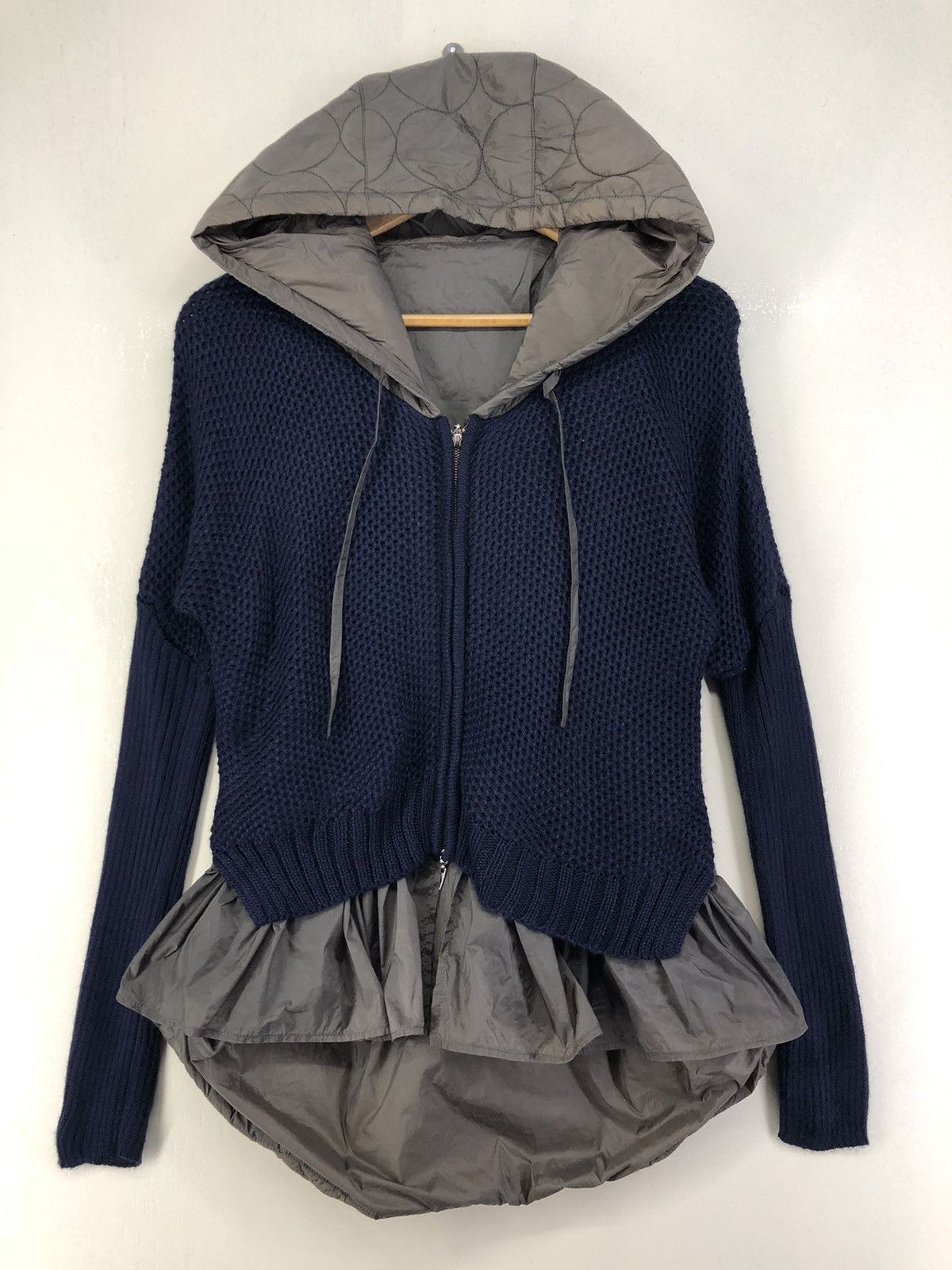 Festenir Double Layer Knit Jacket