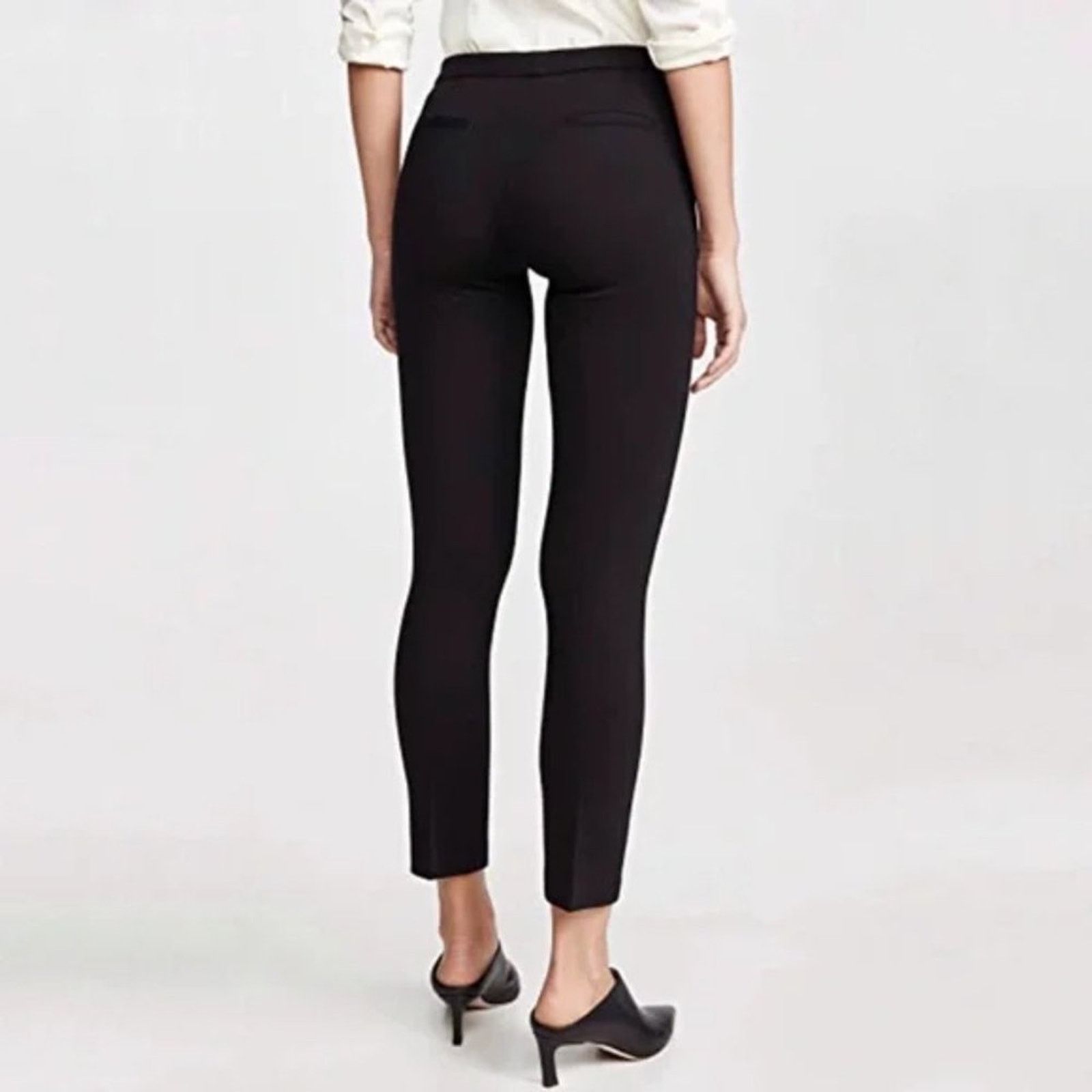 KOBI HALPERIN Kobi Halperin Black Slim Ponte Ankle Pants Size 12 NWOT Size 34" / US 12 / IT 48 - 2 Thumbnail