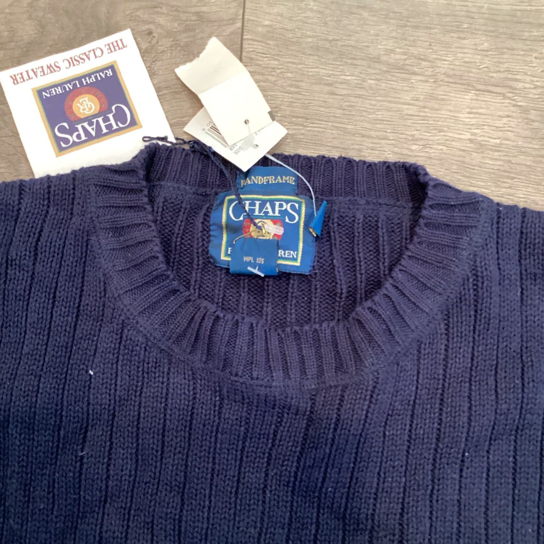 Ralph Lauren Ralph Lauren Chaps Men's Pullover Sweater XXL Navy Chunky Knit Cable Solid Classic Size US XXL / EU 58 / 5 - 3 Thumbnail