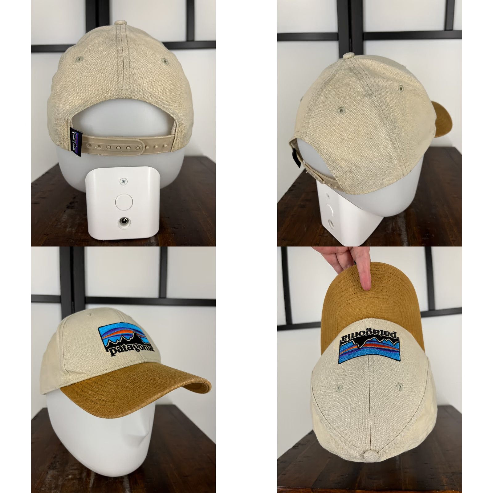 Patagonia Patagonia Hat Cap Snap Back Adult One Size Brown Beige Embroidered Logo Men Sn cap Back Hat Snapback Beach Casual Travel 90s Sport Fish Logo Size ONE SIZE - 8 Thumbnail