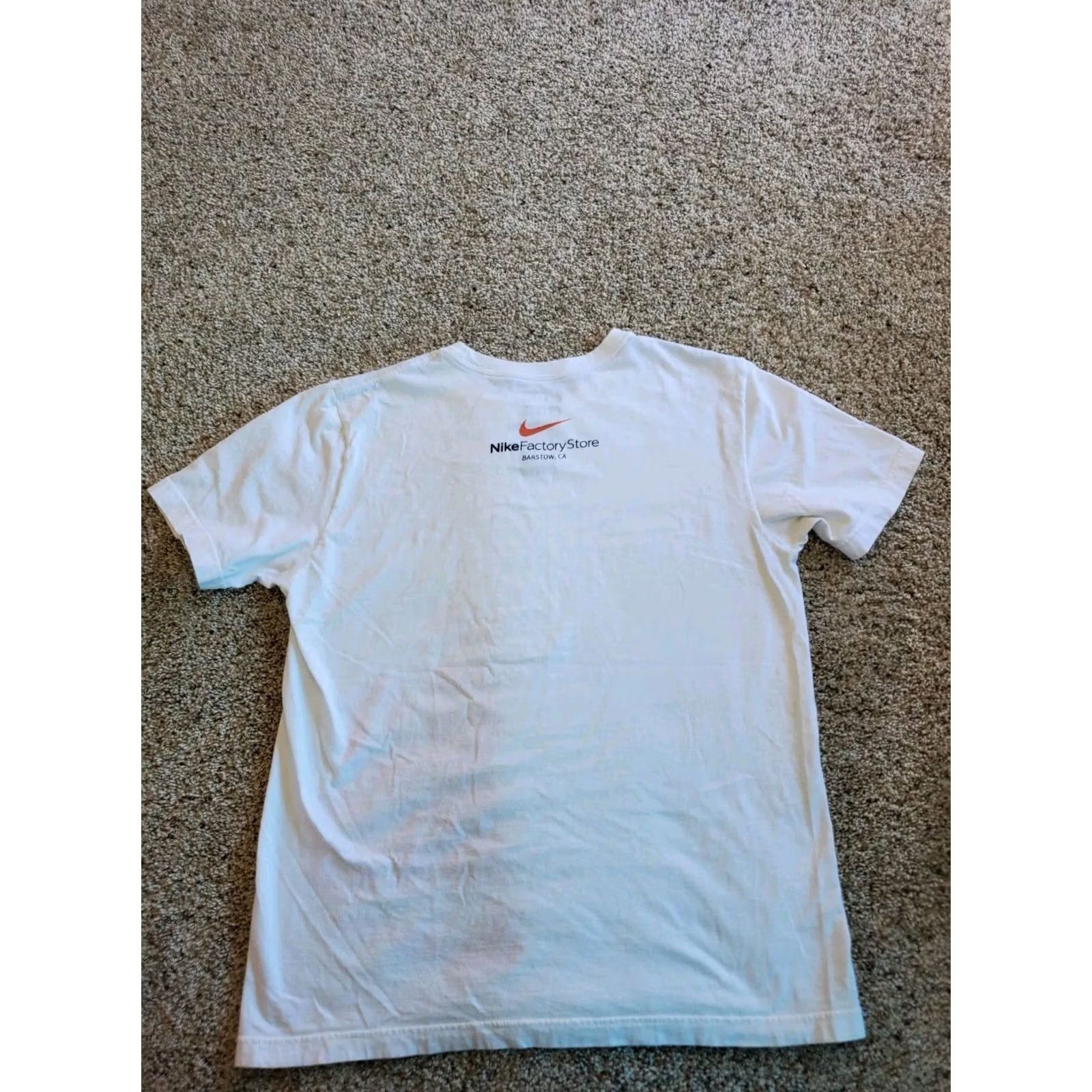 Nike VINTAGE Nike Shirt Mens M White Short Sleeve Barstow CA Y2K Size US M / EU 48-50 / 2 - 4 Thumbnail