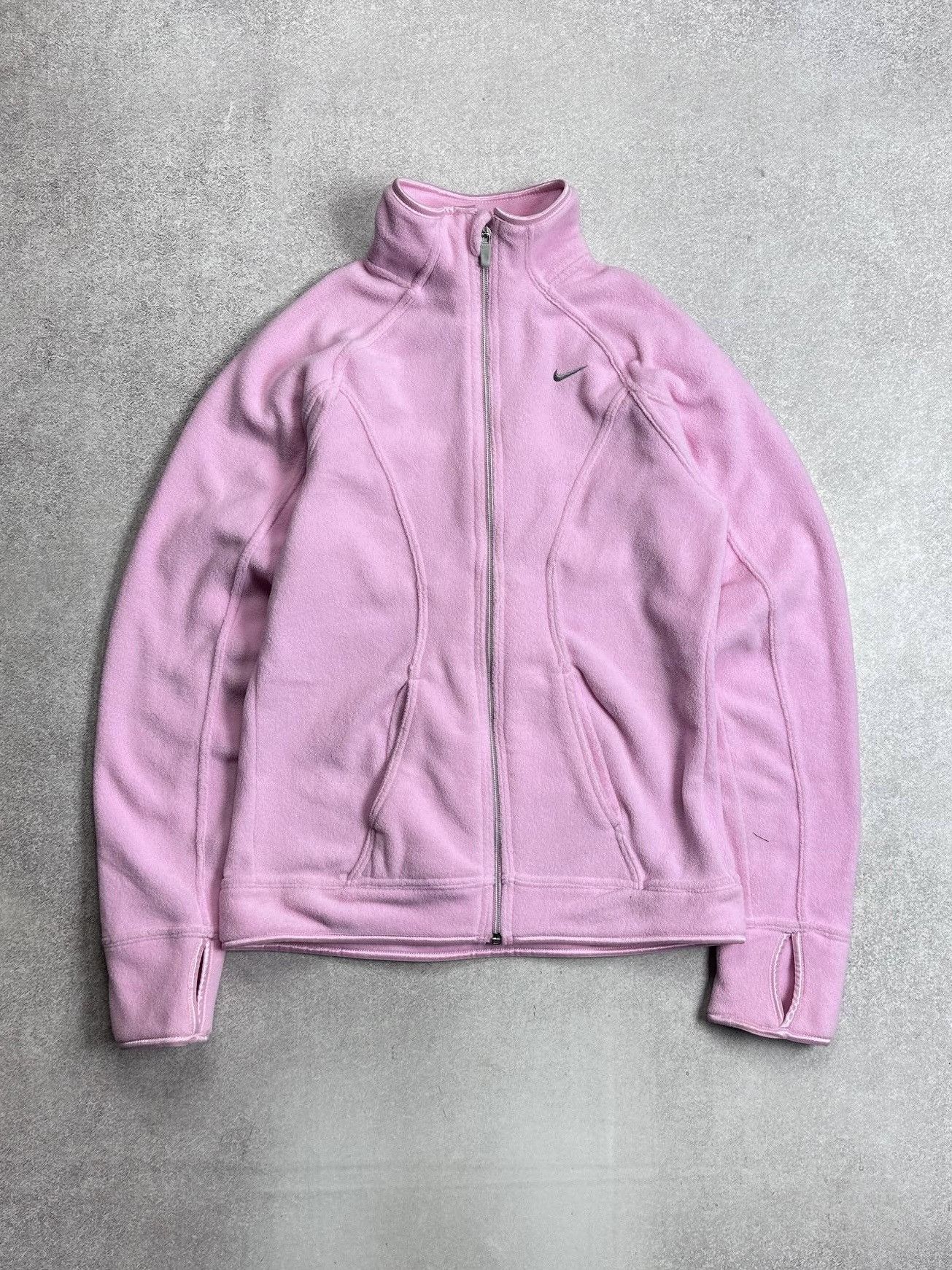 Nike 🌸 Beautiful Vintage Nike Womans Fleece Sherpa Zip Jacket S Size S / US 4 / IT 40 - 1 Thumbnail