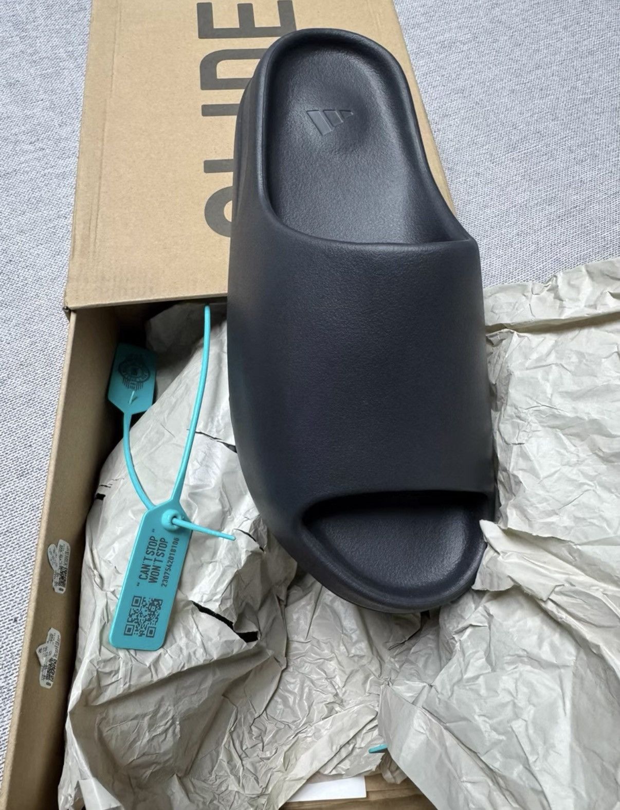 Adidas Adidas Yeezy Slide Onyx HQ6448 K37 Size US 13 / EU 46 - 1 Thumbnail