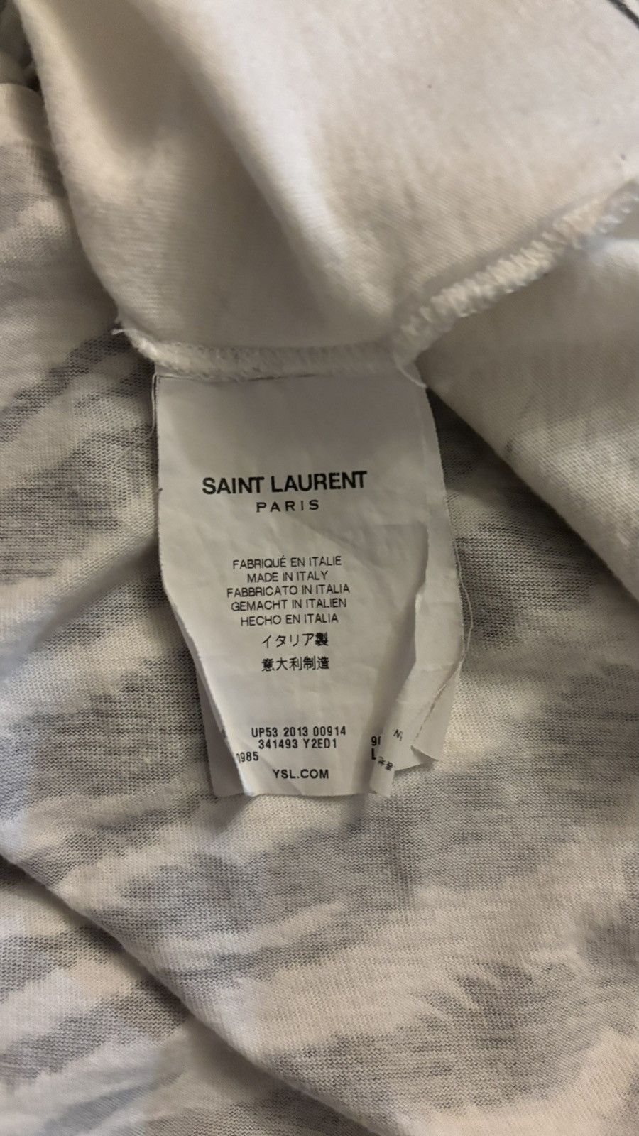 Saint Laurent Paris saint laurent ss'13 tiger animal print tee by hedi slimane Size US L / EU 52-54 / 3 - 6 Thumbnail