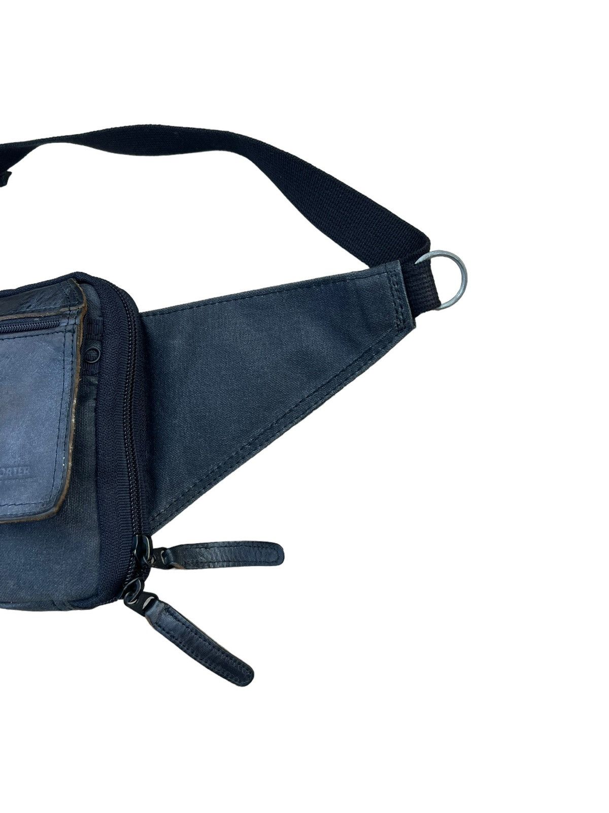 Porter RARE! Porter by Yoshida Waxed Canvas Leather Chest Bag Size ONE SIZE - 3 Thumbnail
