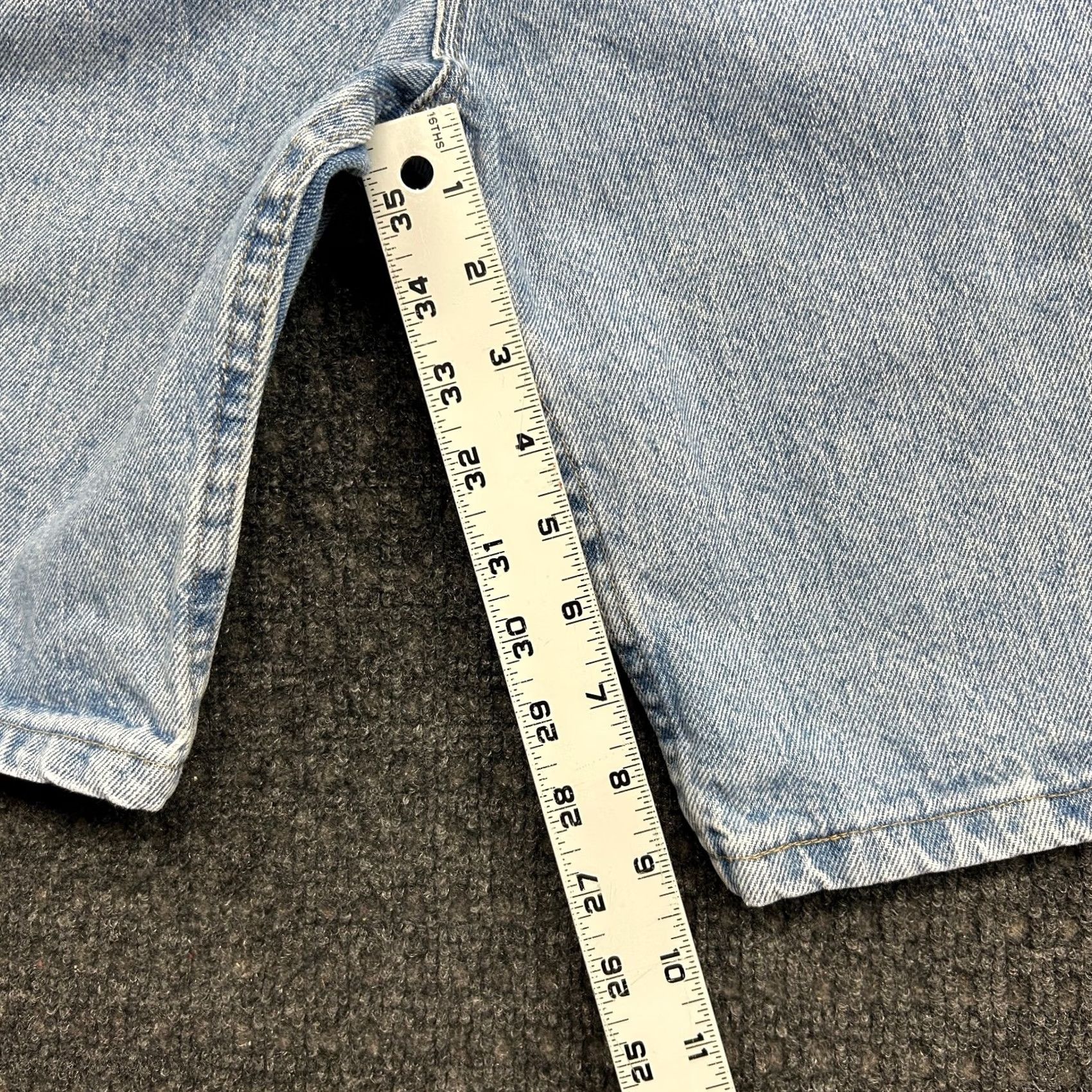 Wrangler VINTAGE Wrangler Denim Jean Shorts Jorts 40 Relaxed Baggy Skater Light Wash Men Size US 40 / EU 56 - 6 Thumbnail
